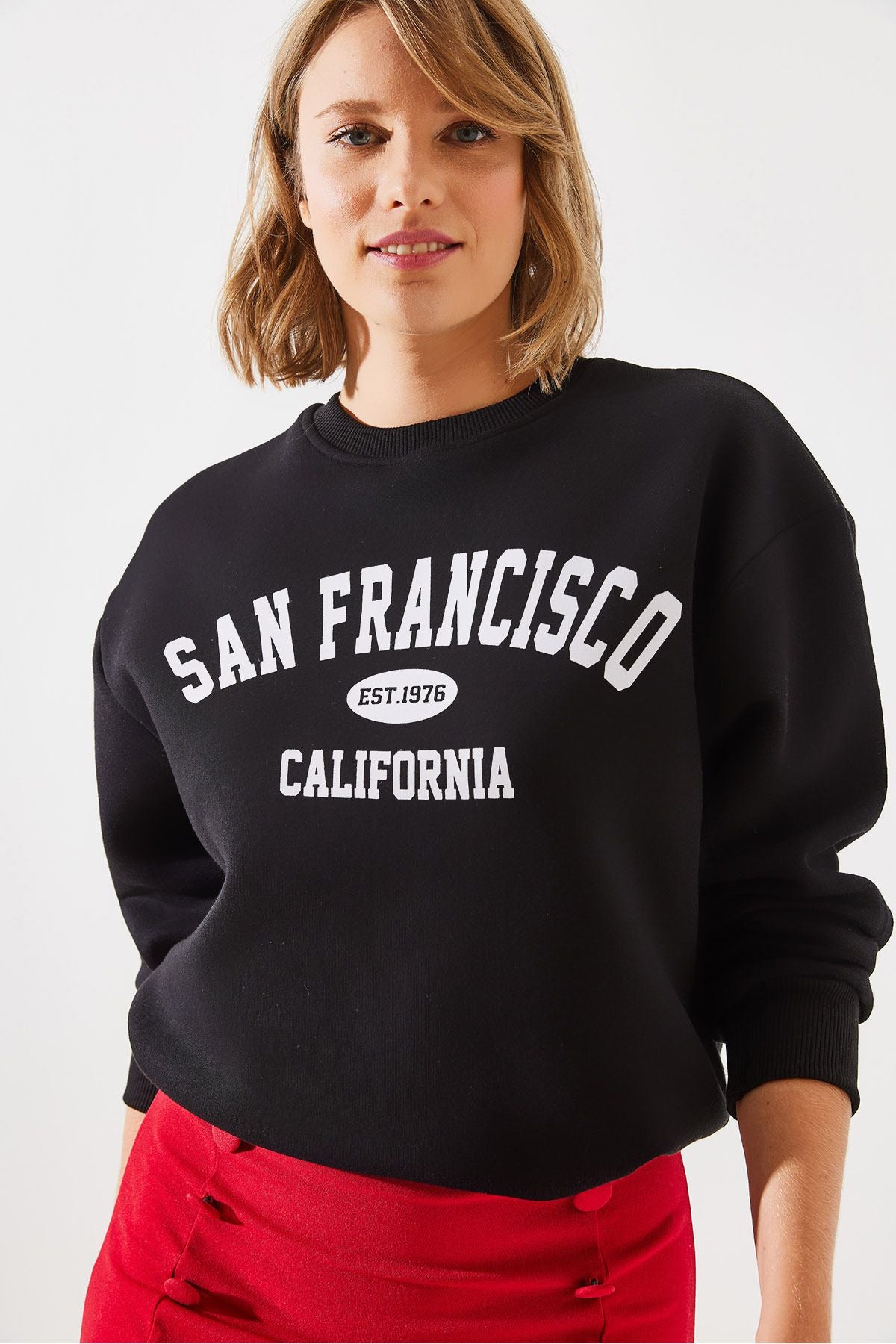 WOMEN'S THREE YEAR SAN Francisco Printed Sweatshirt MBHS006 60601006