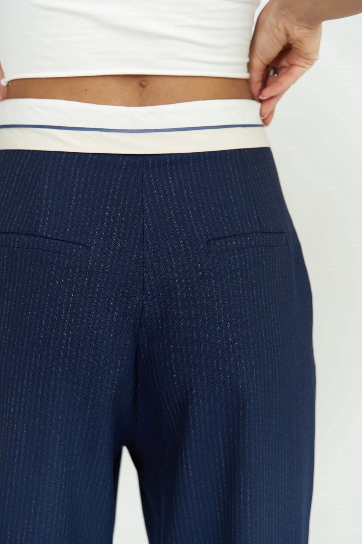 Zelmira Reverse Belt Indigo Pants