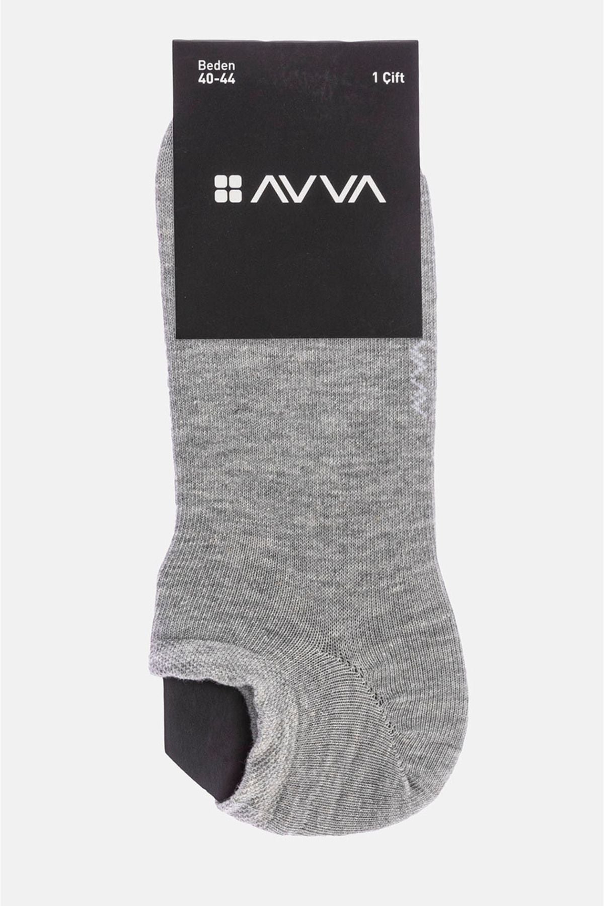 Men's gray sneaker socks B008553