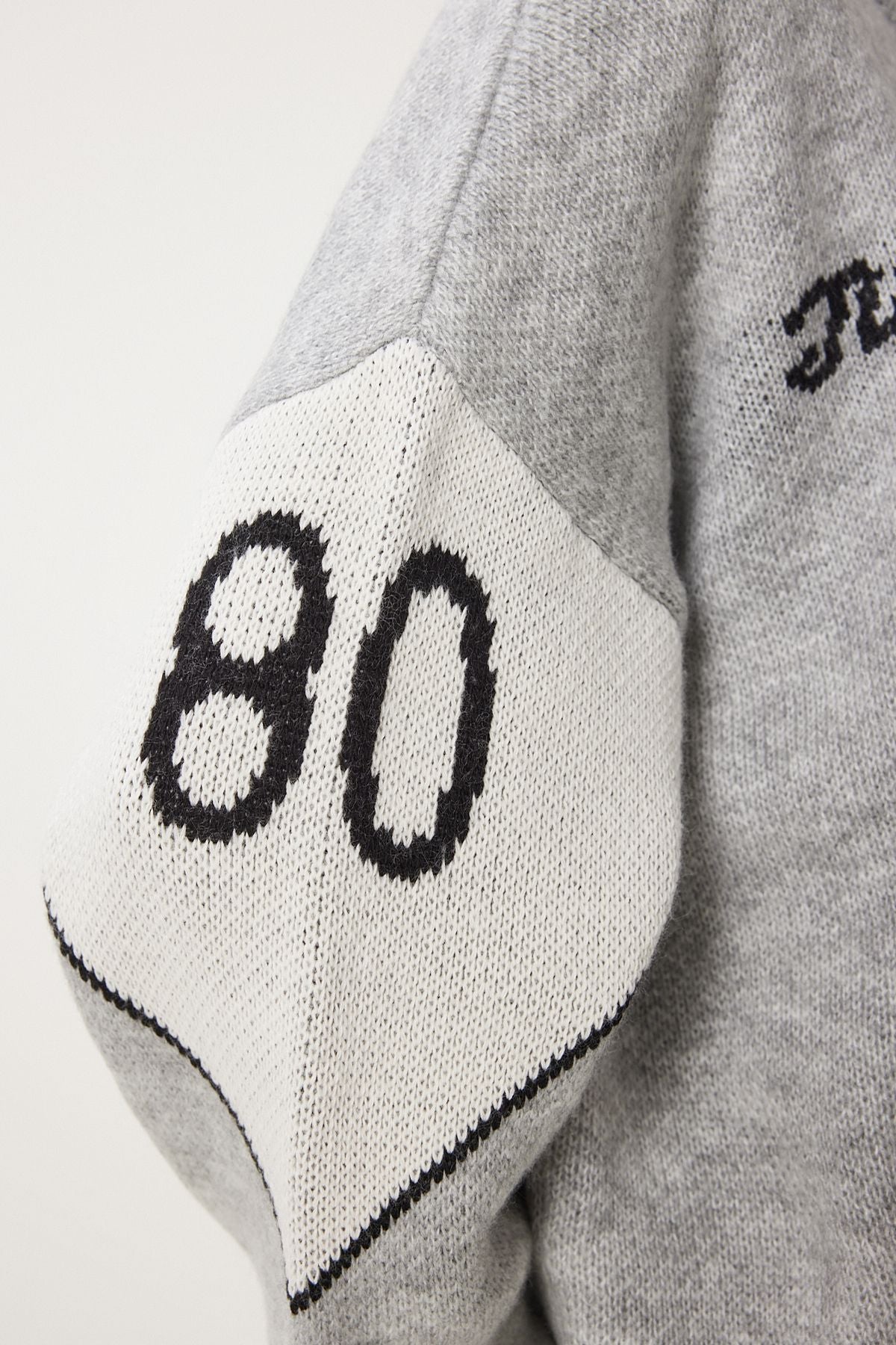 Women's Gray slogan knitwear jacket cardigan DP00218