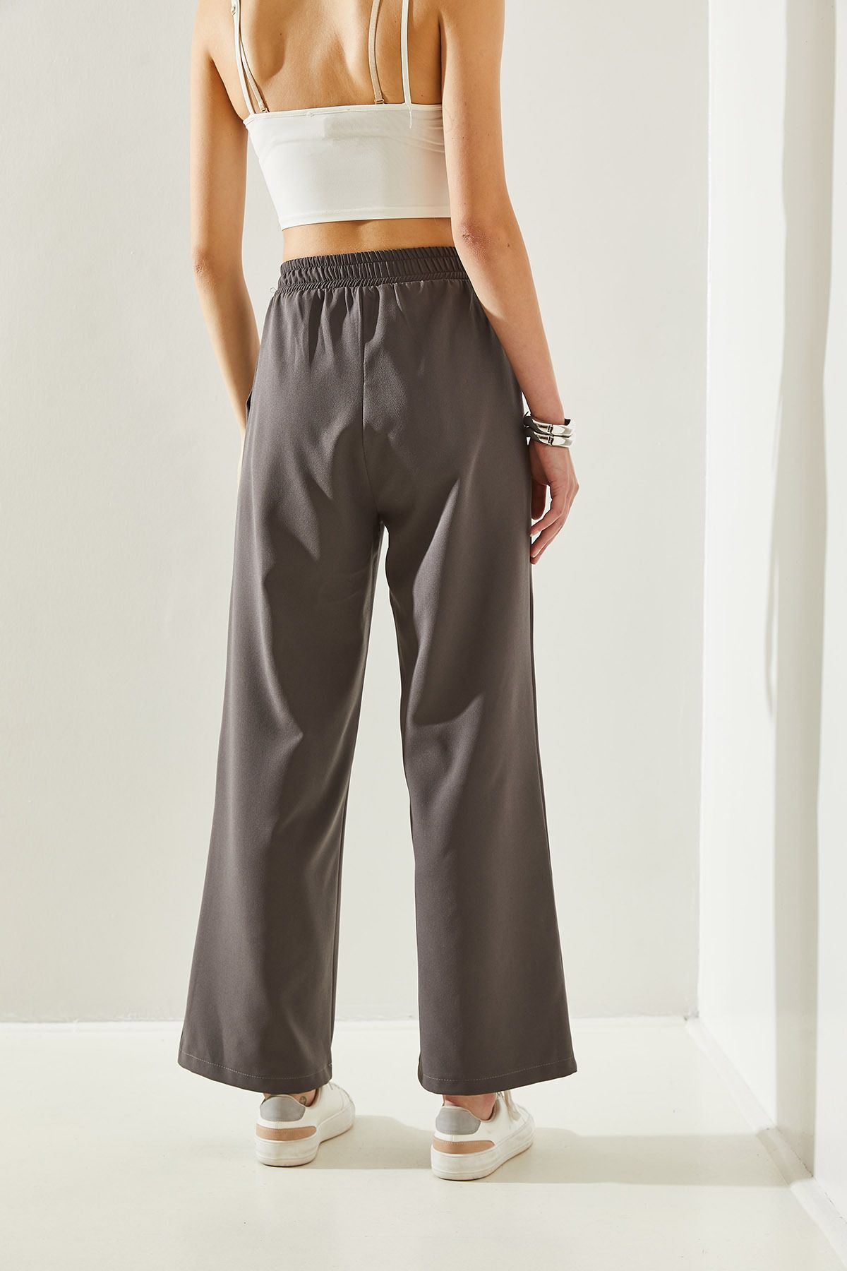 Female Bird Detailed Palazzo Trousers 60251233