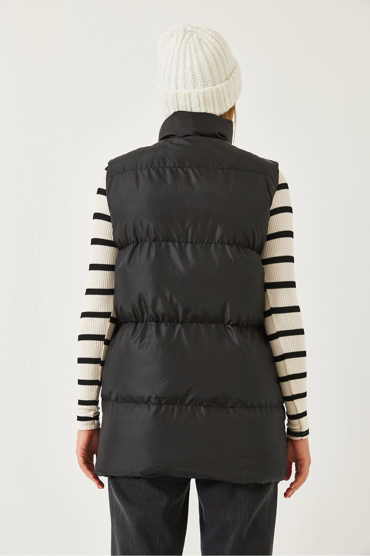 Female Judge Yaka Double Pocket Long Vest 60901004