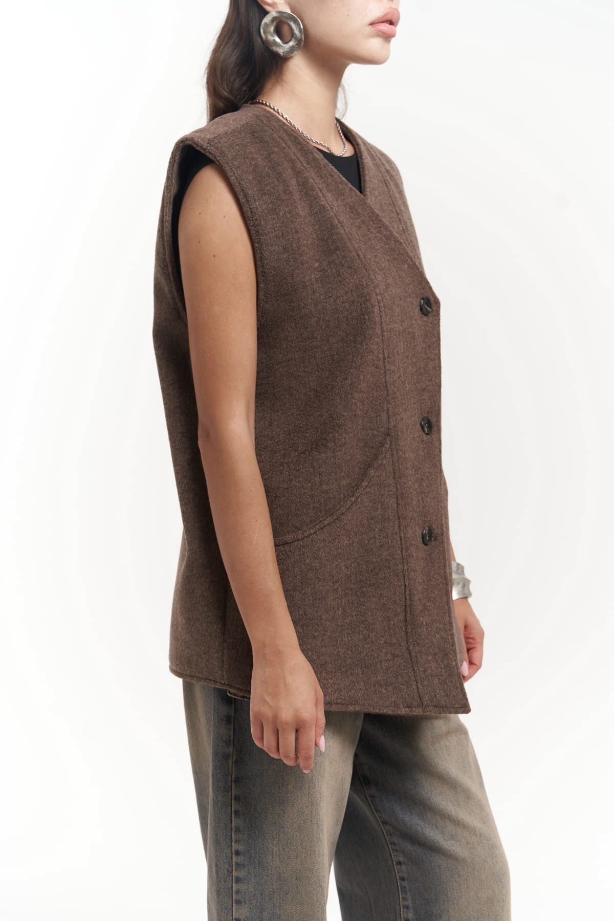 Colmar Coffee Shabby Cardigan