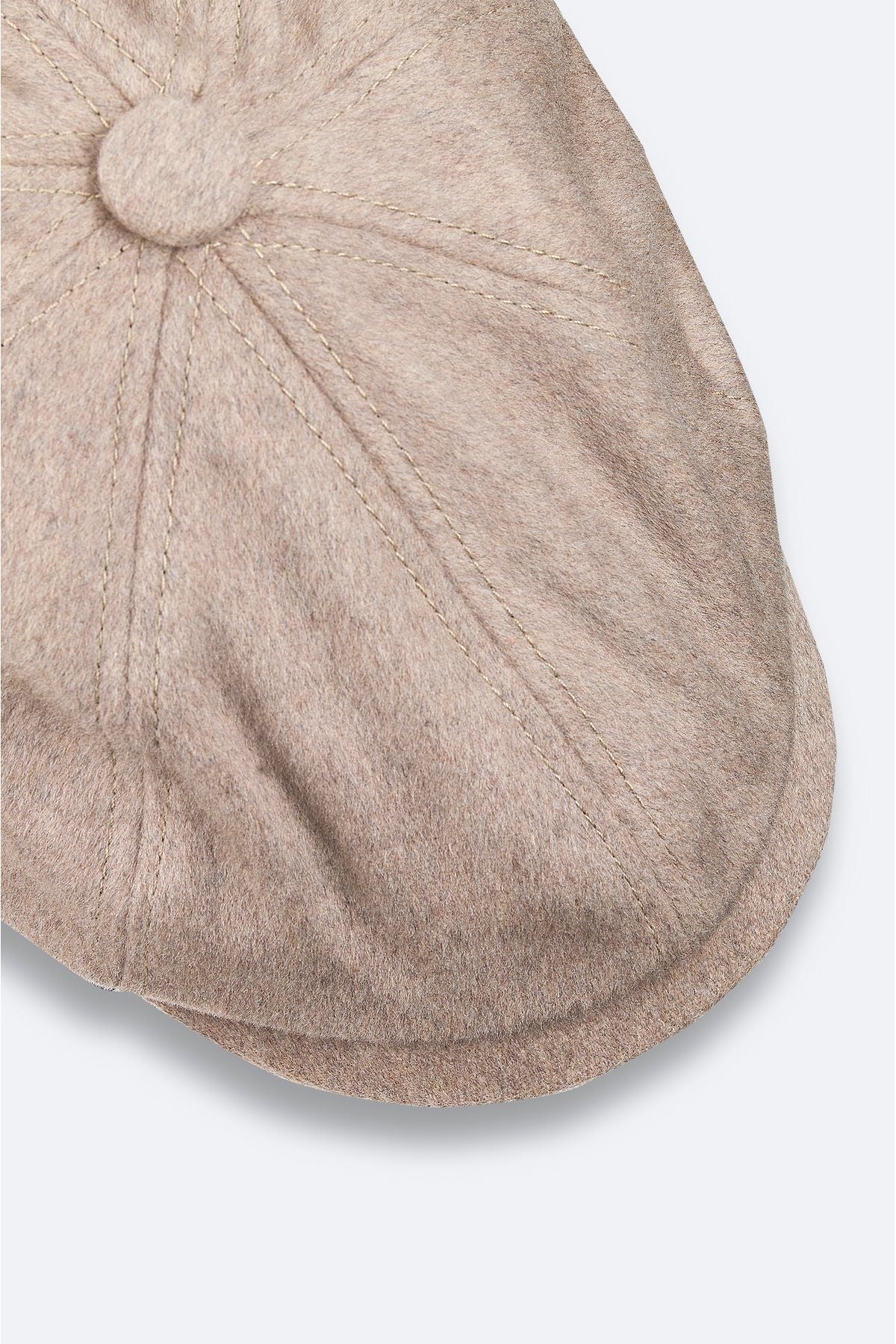 Men's mink woolen buttoned helmet hat a42y9272