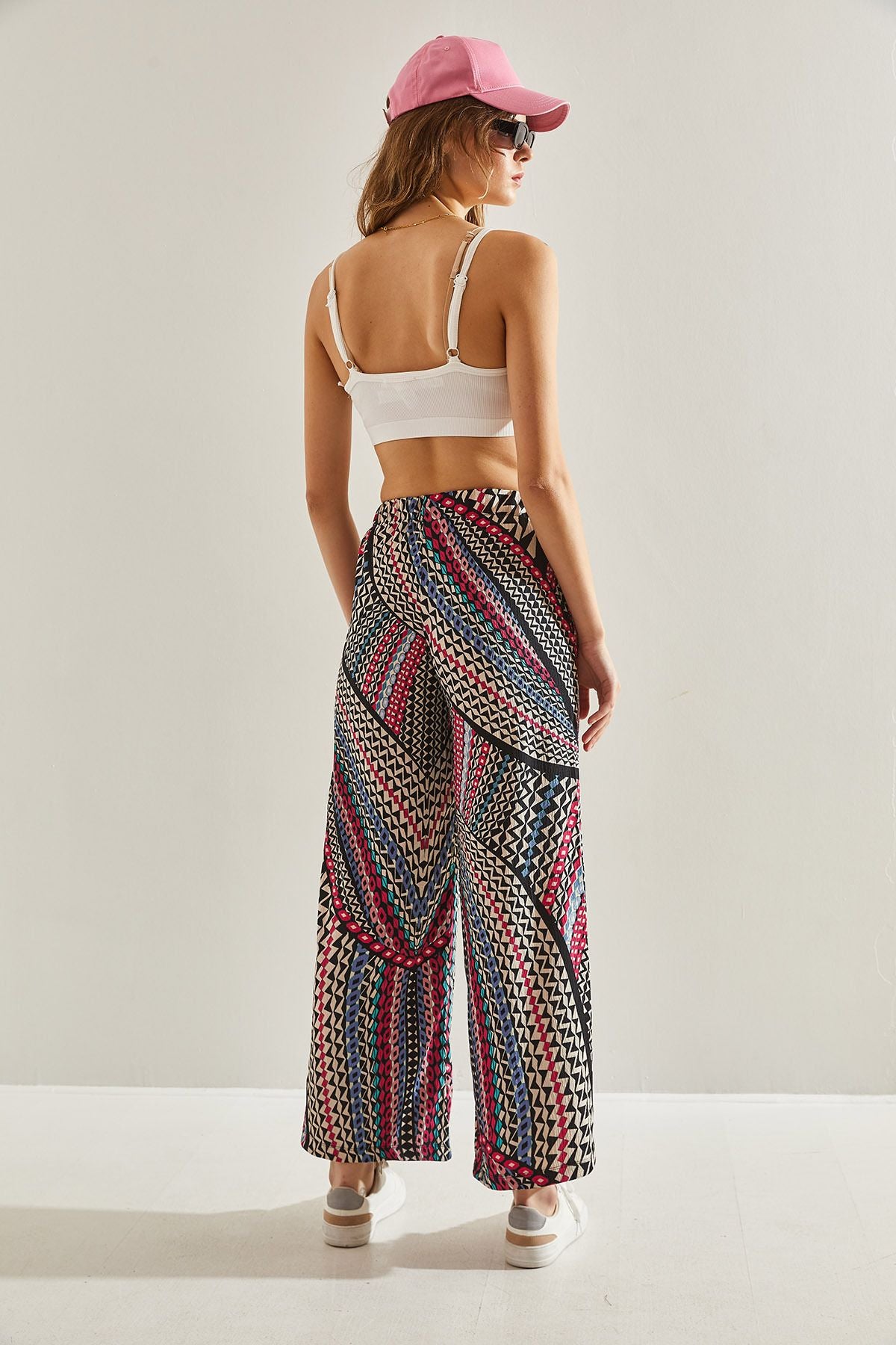 Women's Ethnic Patterned Palazzo Pants 60251149