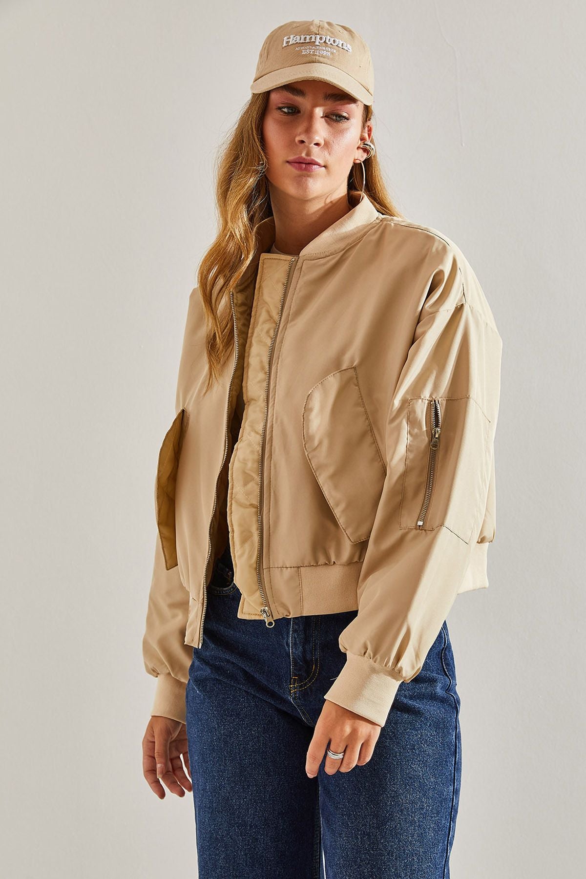 WOMEN'S AROUND BOMBER MONT WITH ZIPPER