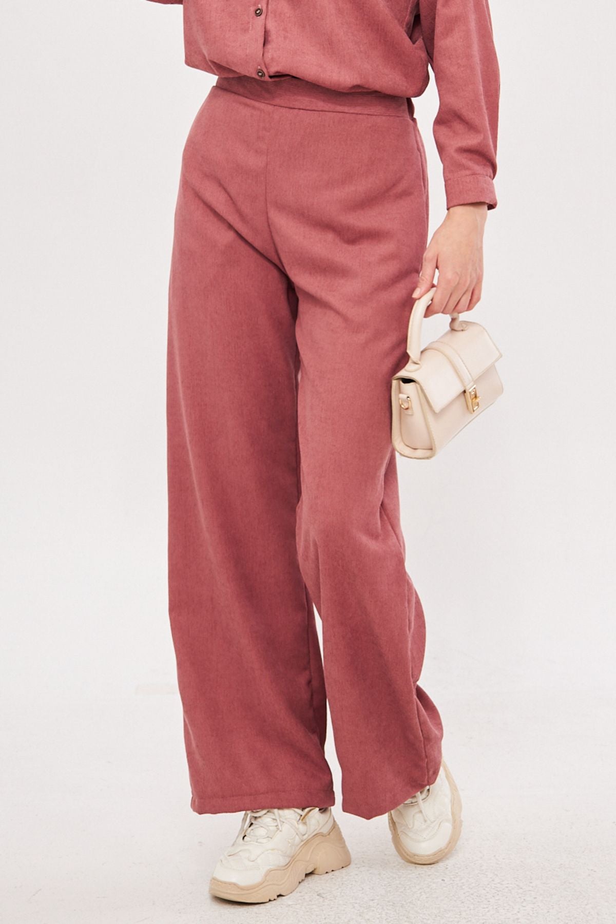 WOMEN'S ROSE SUBS FINE VELFE PALAZZO Pants ARM-25K001009