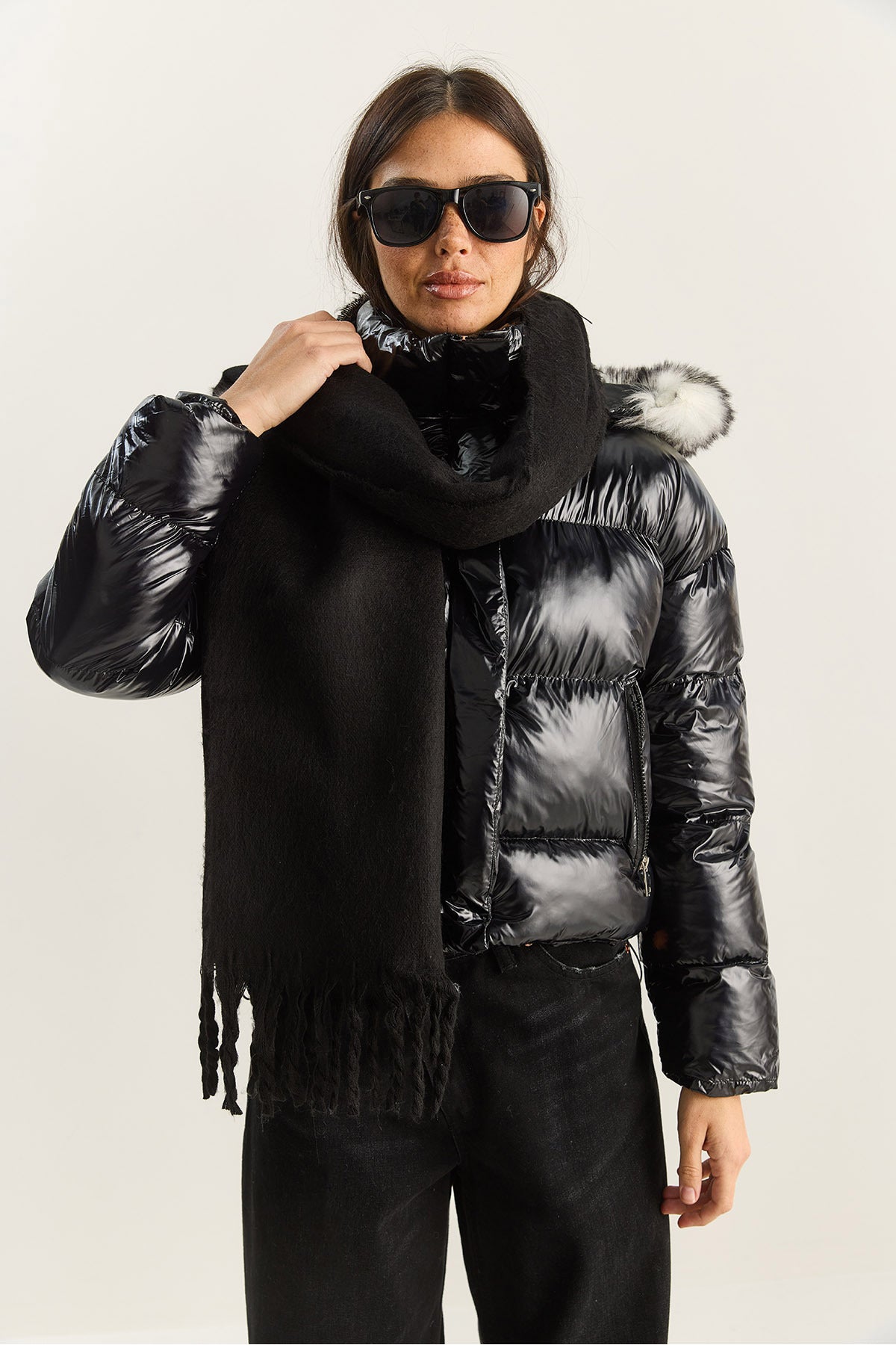 Women's Tasseled Soft Touch Long Scarf Shawl 0010 60286001