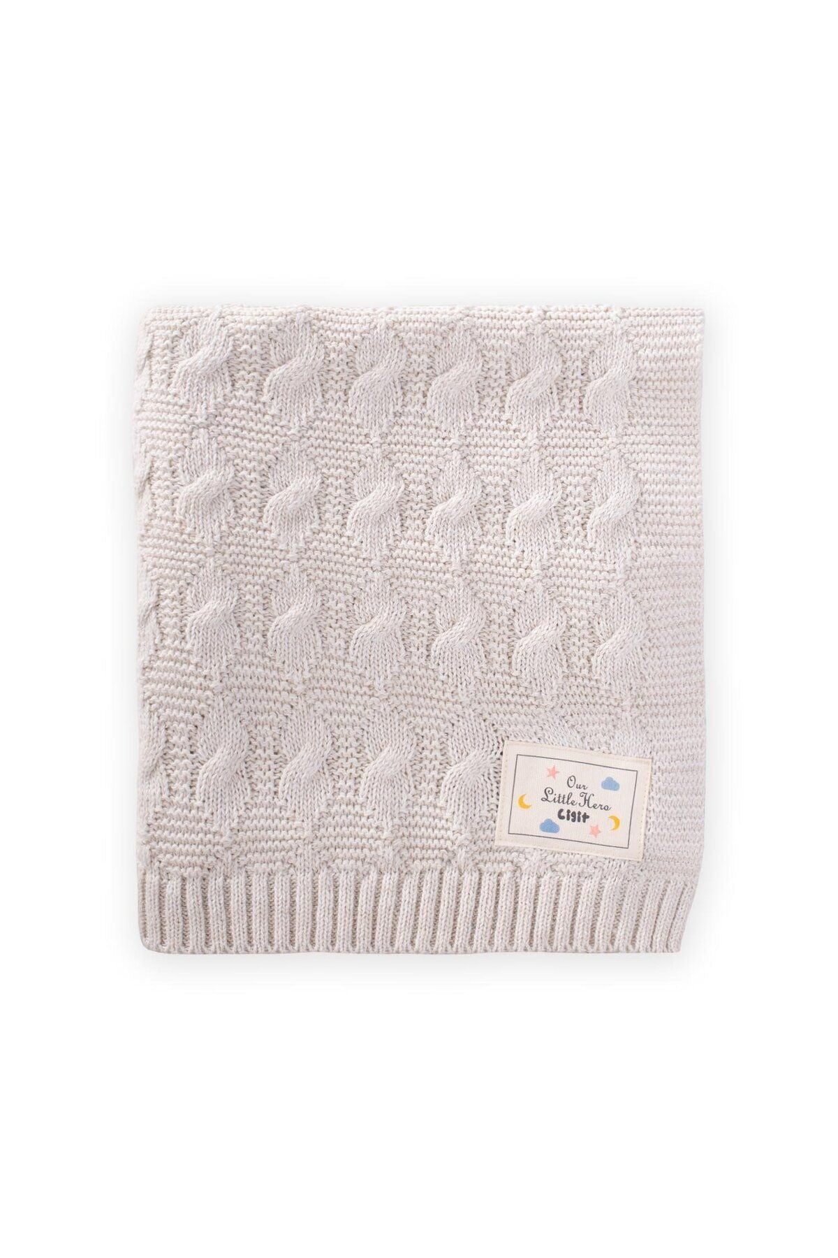 Havana Knit Blanket 80x100 cm Ecru