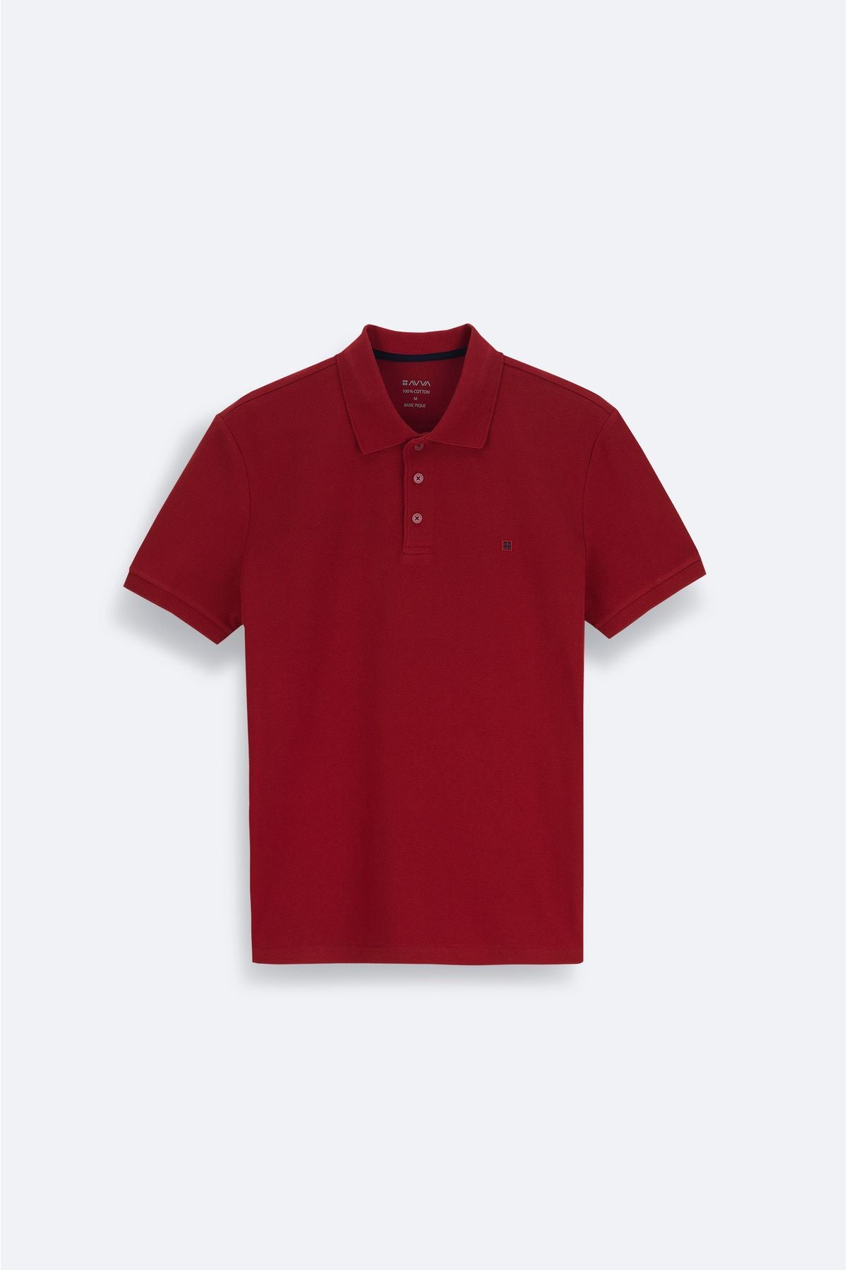 Men's Bordeaux 100 %Cotton Cool Polo Yaka T-Shirt E001004