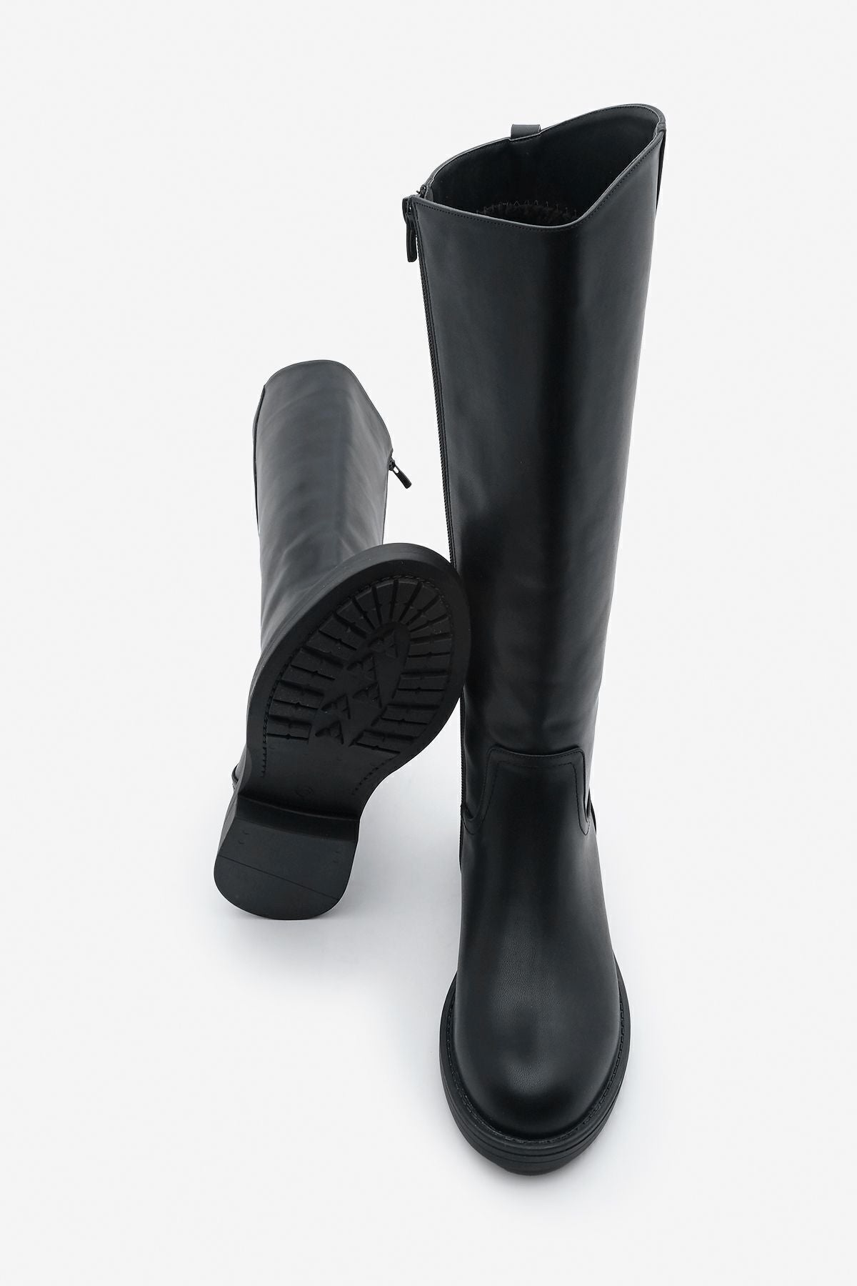 Women's Side Zipper Daily Boots Sirante Black