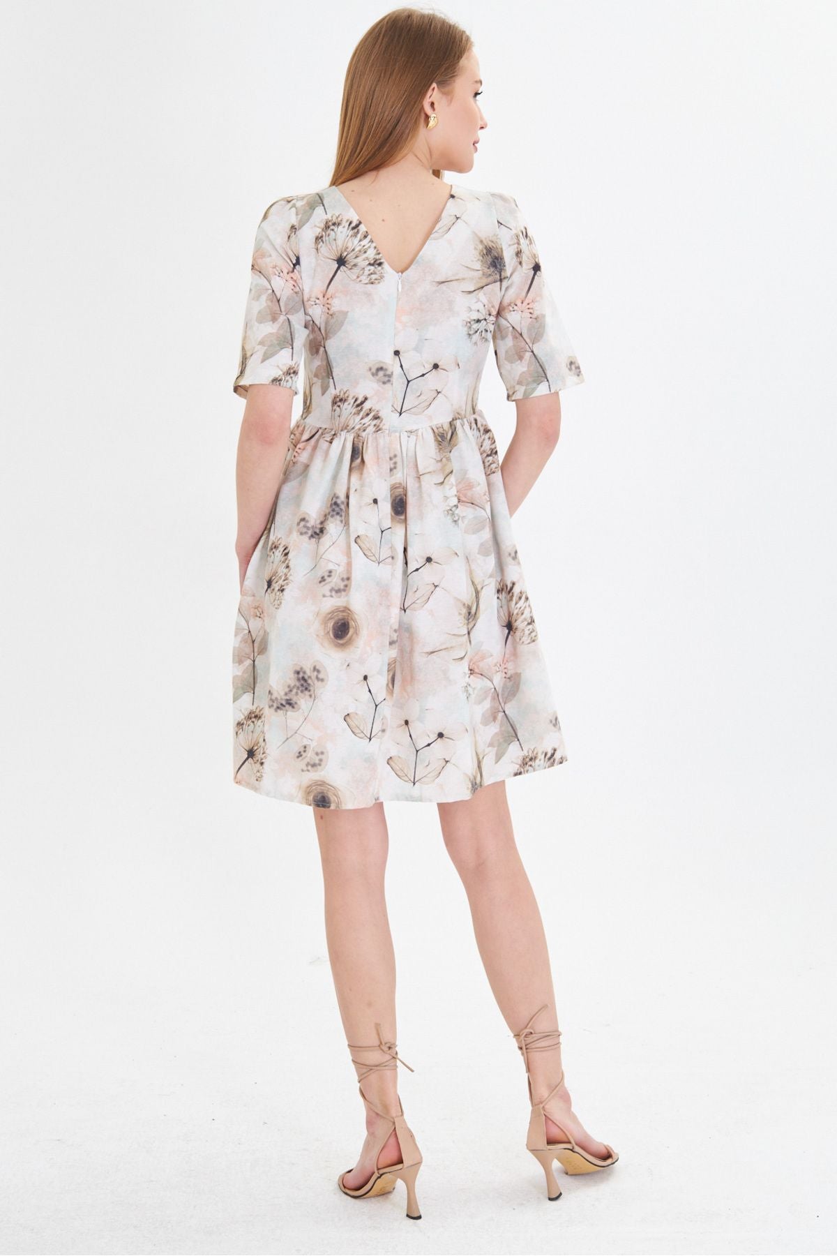 WOMEN MINT ZERO BACK RESPONSE WATER WATER WASTER WASTE BLOTH SPRING DRESS ARM-25Y001009
