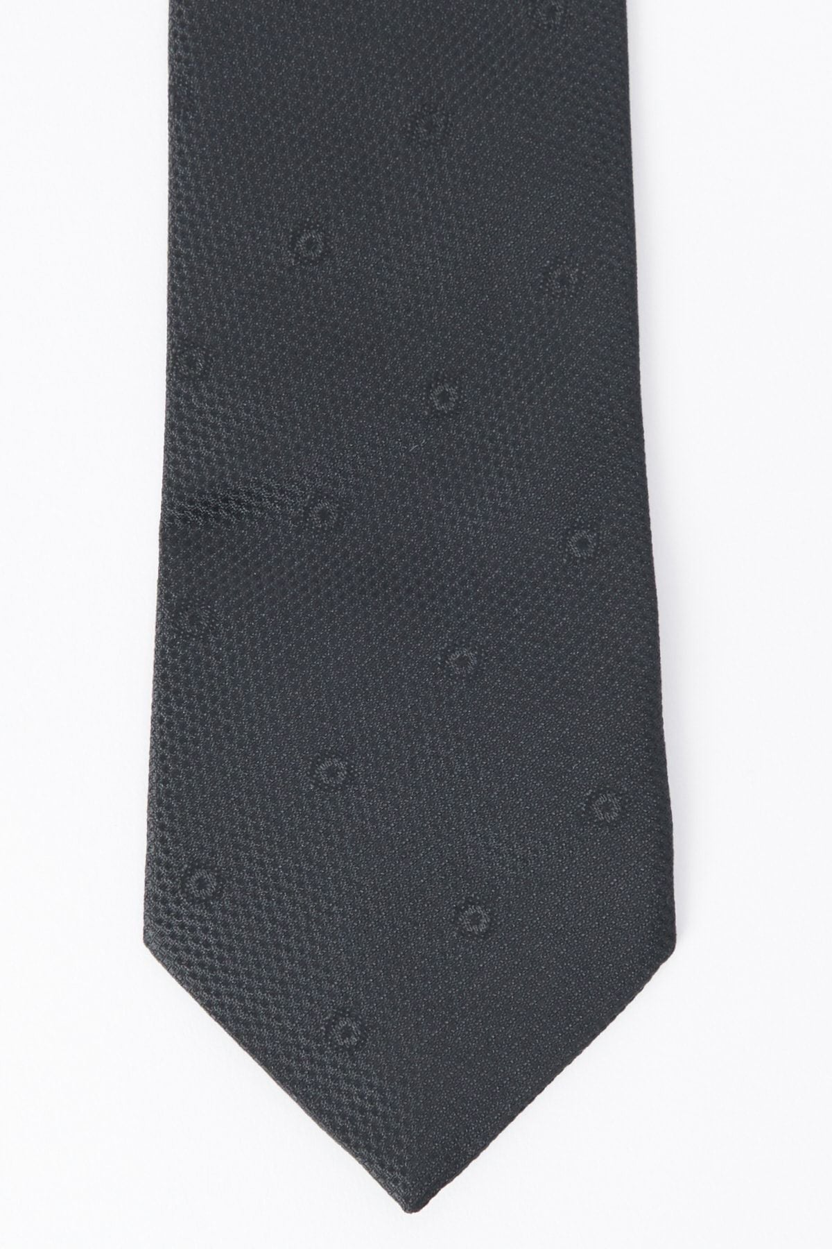 Men's black patterned tie