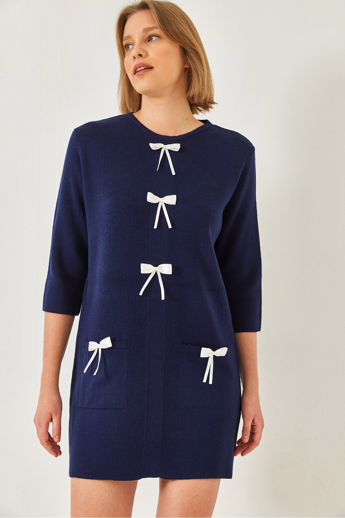 Women's Bow Detailed Knitwear Dress 20247565