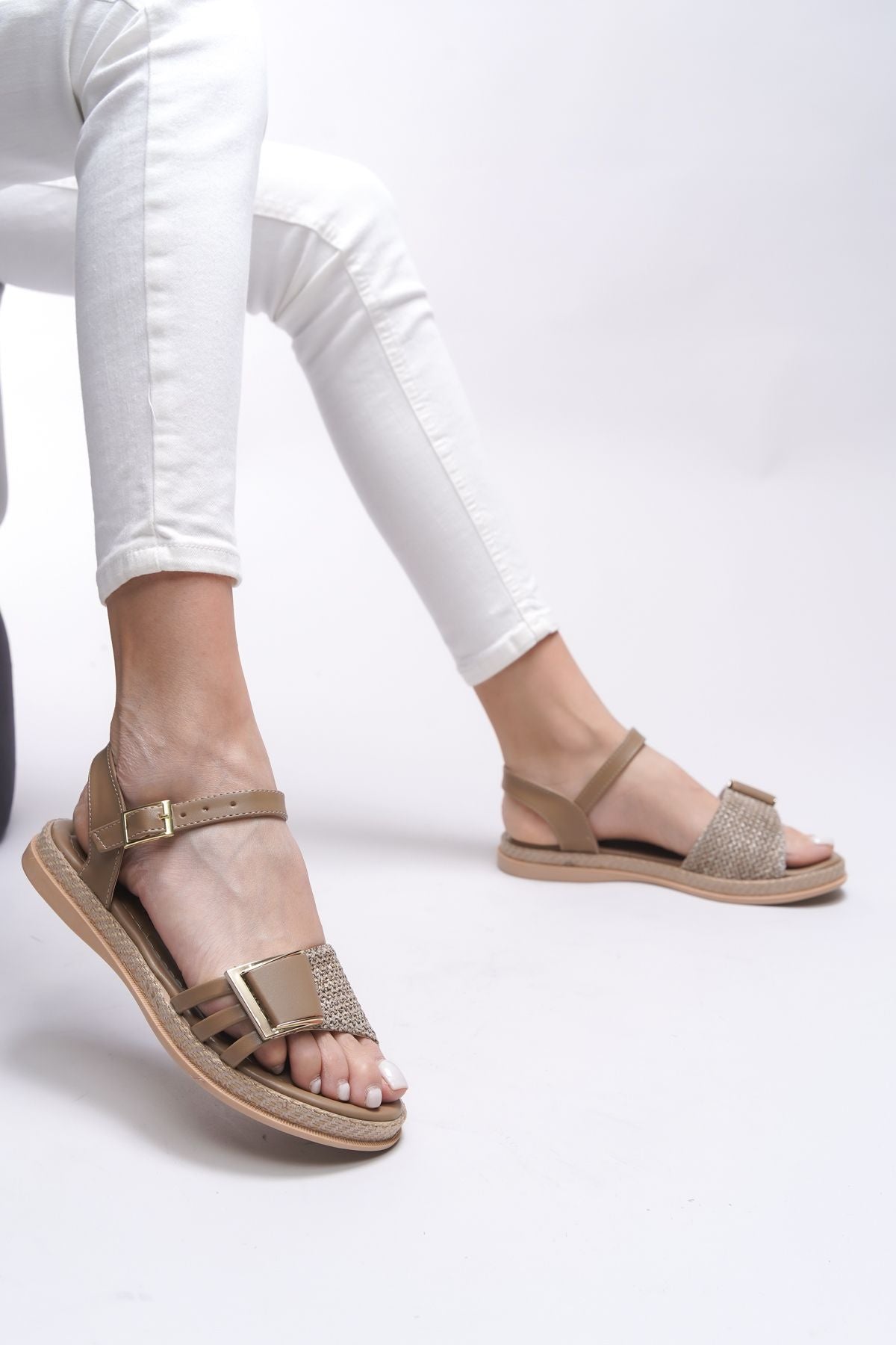 Tanaestra Woman Sandals 0012205 Vizon mat