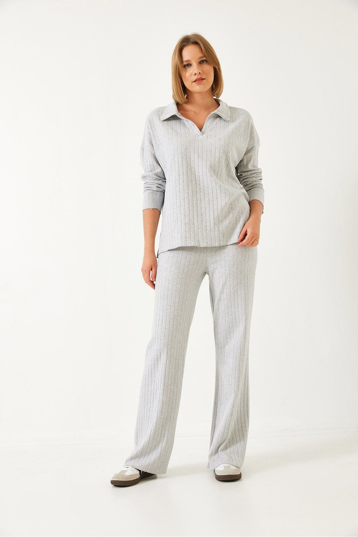 WOMEN'S Polo Yaka Knitwear Overcome Set 0183 60261103