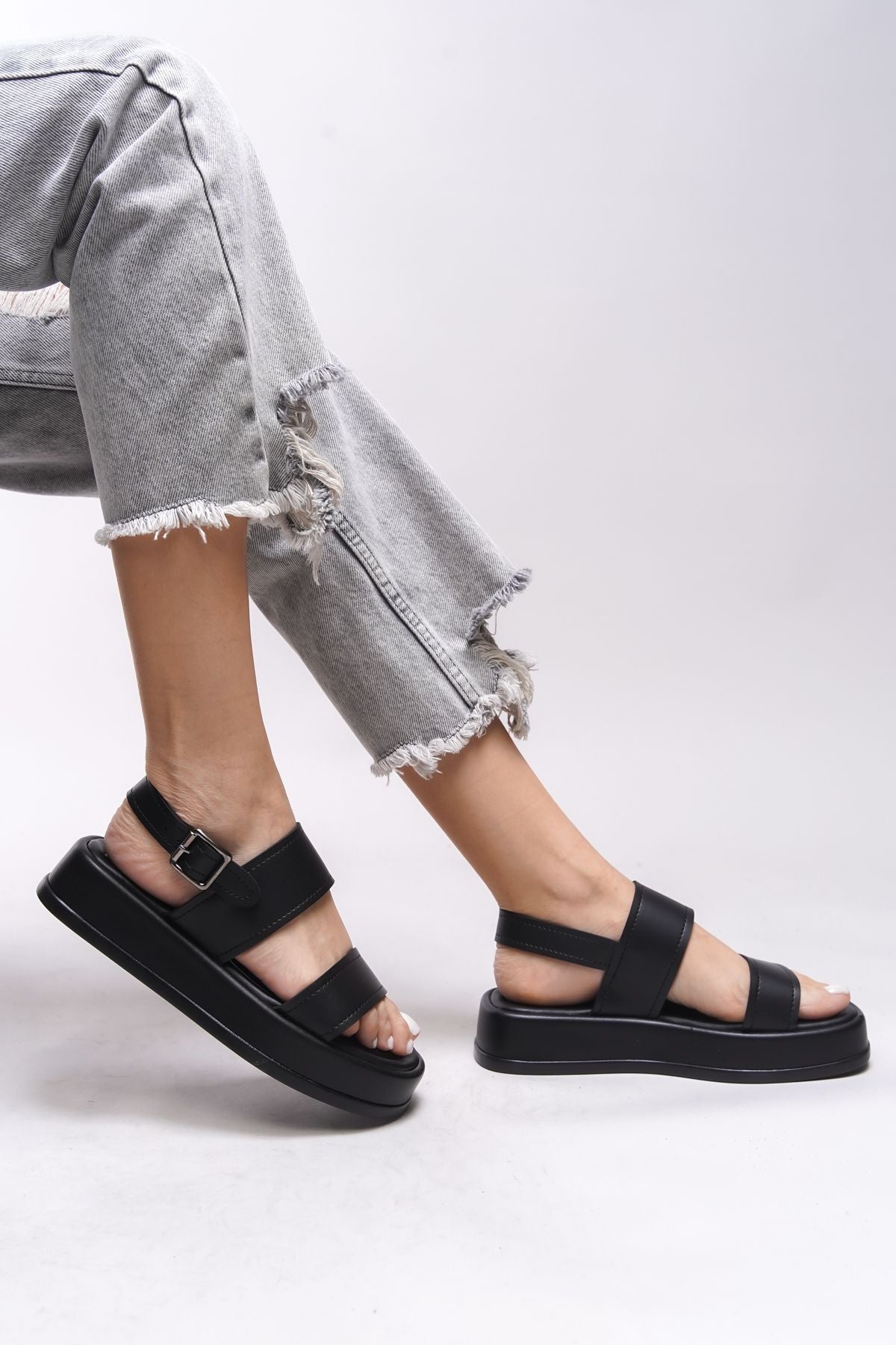 Nanletha Woman Sandals 0012794 Black Skin