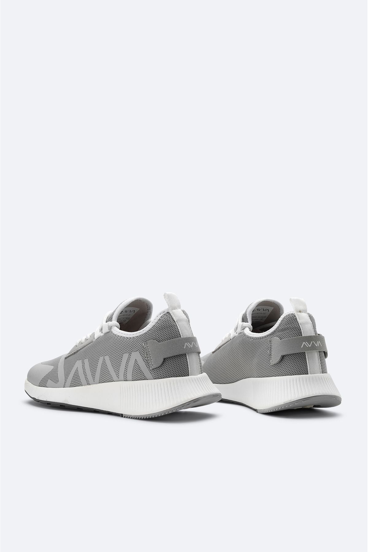 Men's gray printed flexible floor sneaker shoes A31y8039