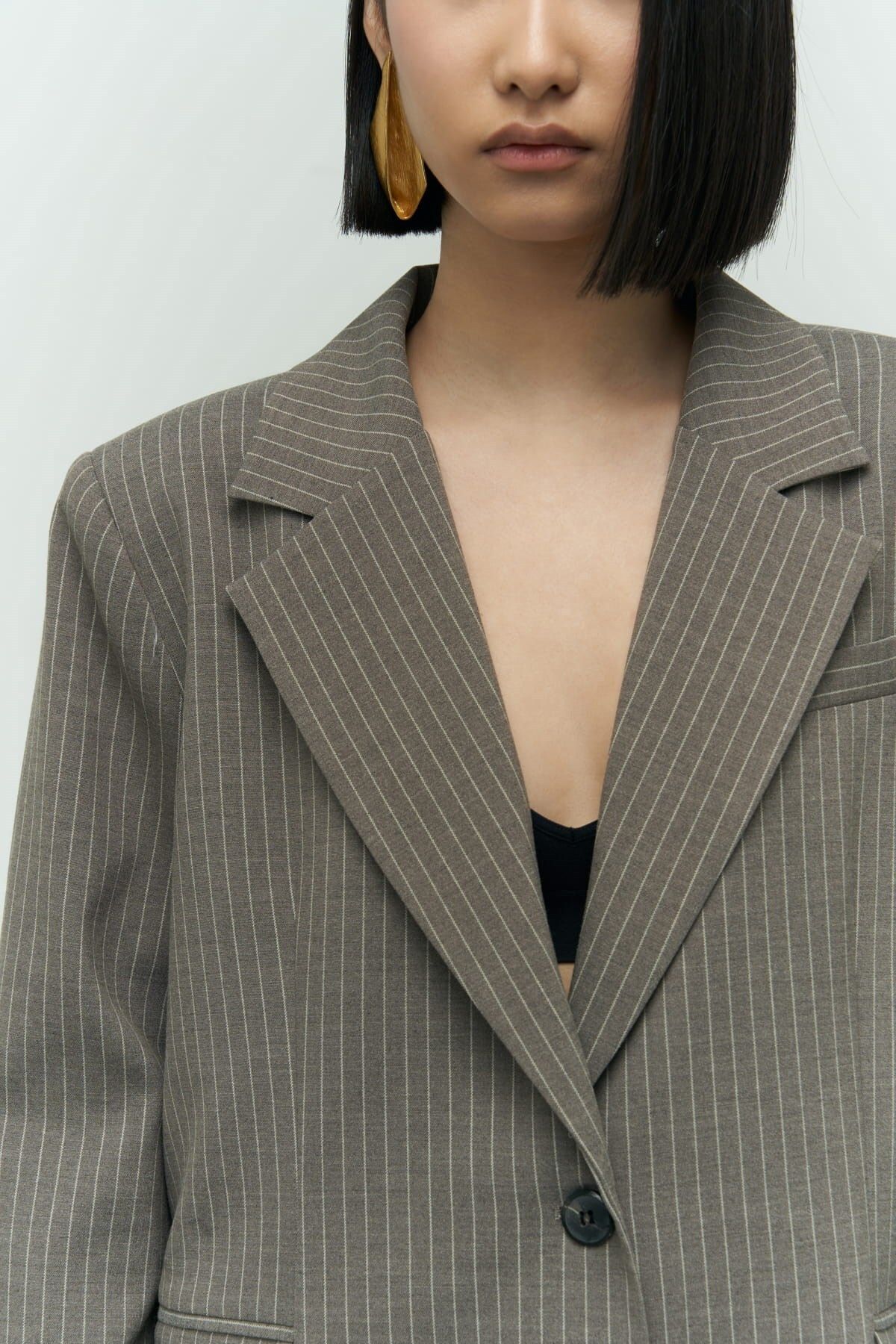 Bruno striped smoked blazer