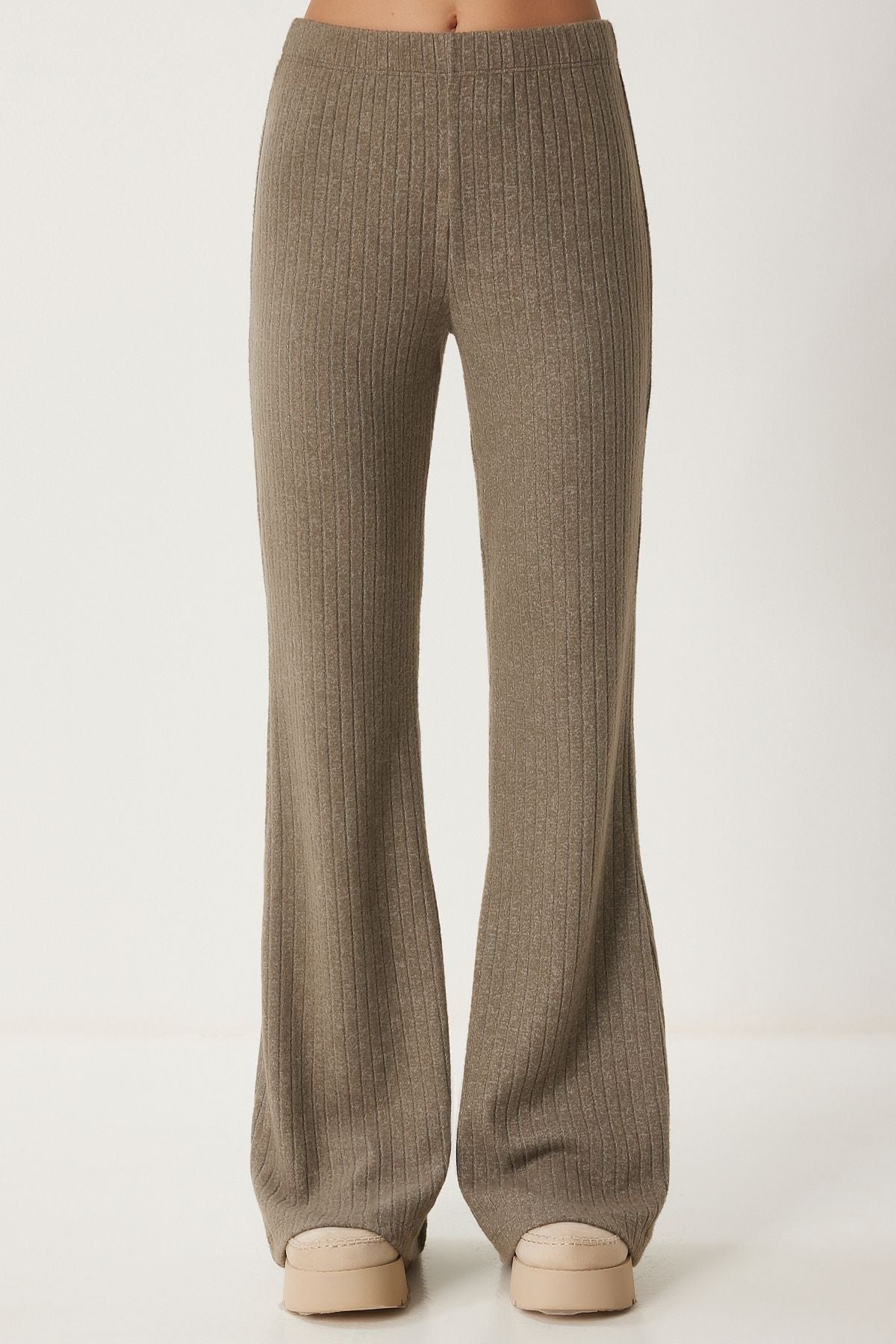 Female mink relaxed wick knitted blouse trousers rg00047