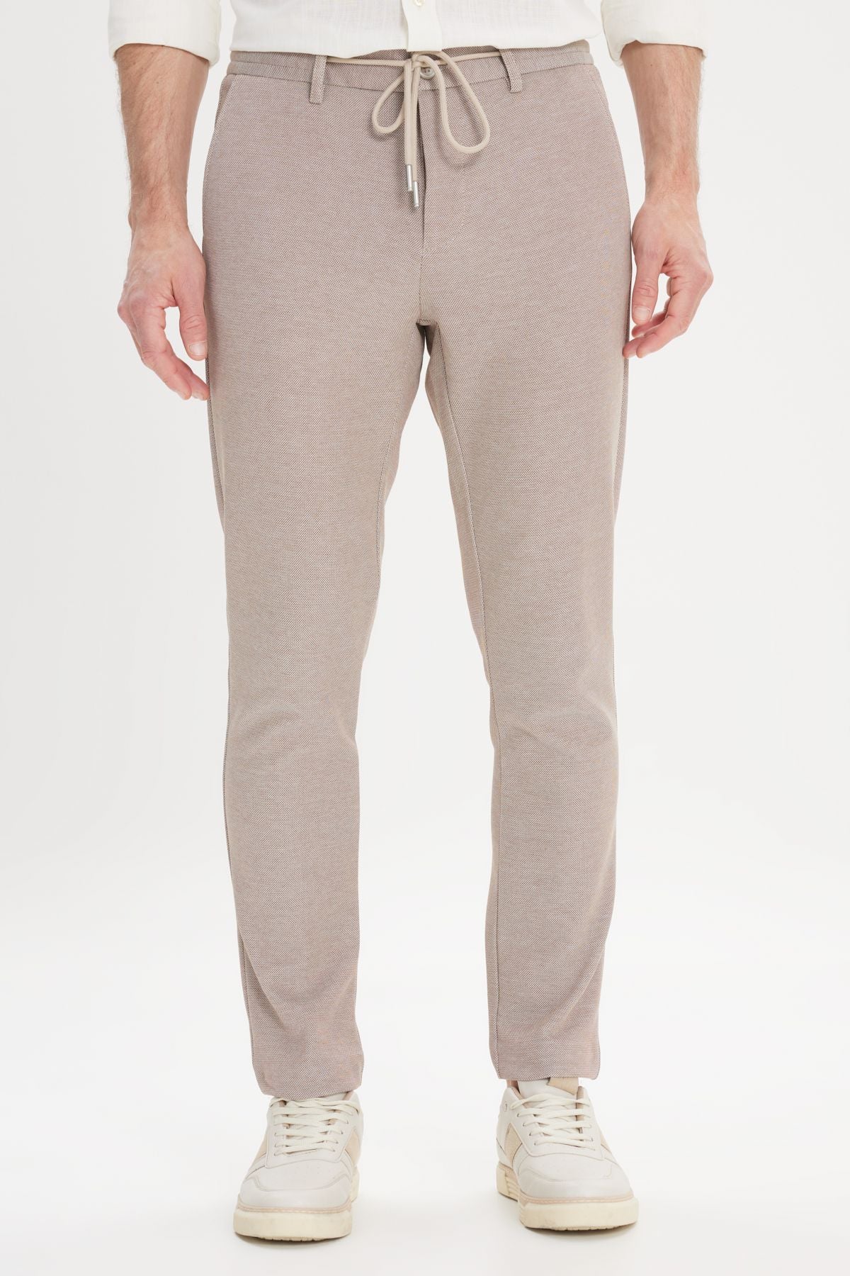 Men's mink comfort fit comfortable cutting side pocket patterned waist waist pants