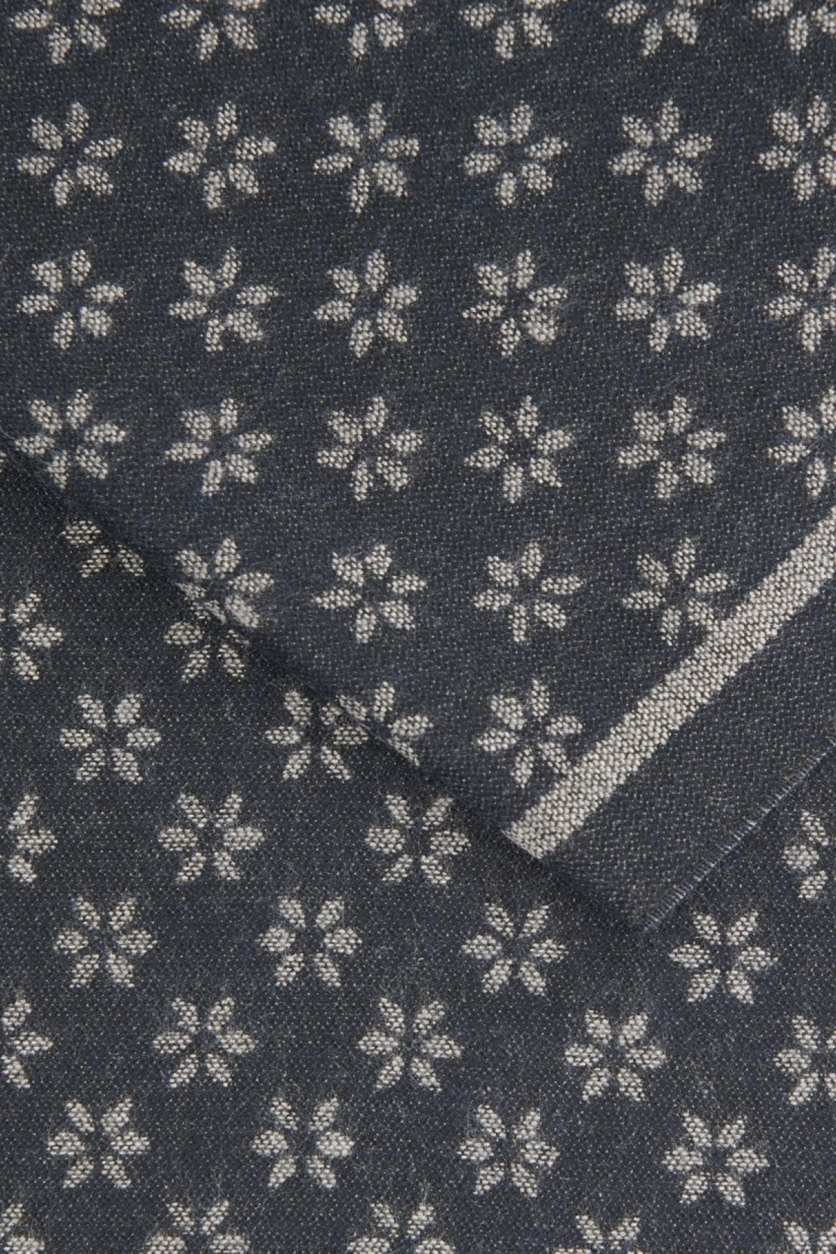 Men's gray-blue-patterned knitting weft