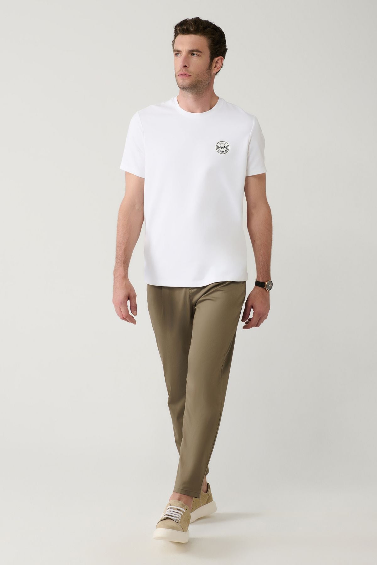 Men's Open Khaki Classic Bel Pagos Pants A41y3037