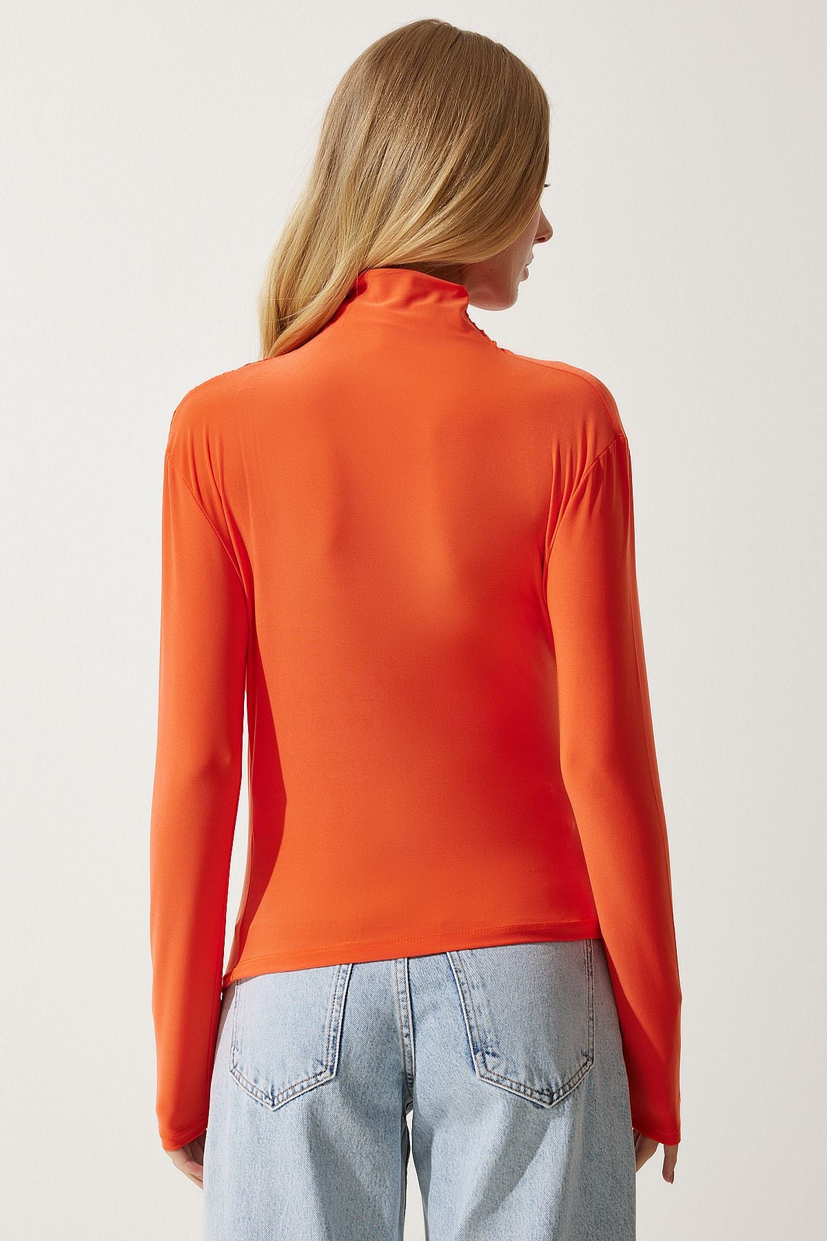 Female Oranj Shirness Detailed Sandy Blouse FF00135