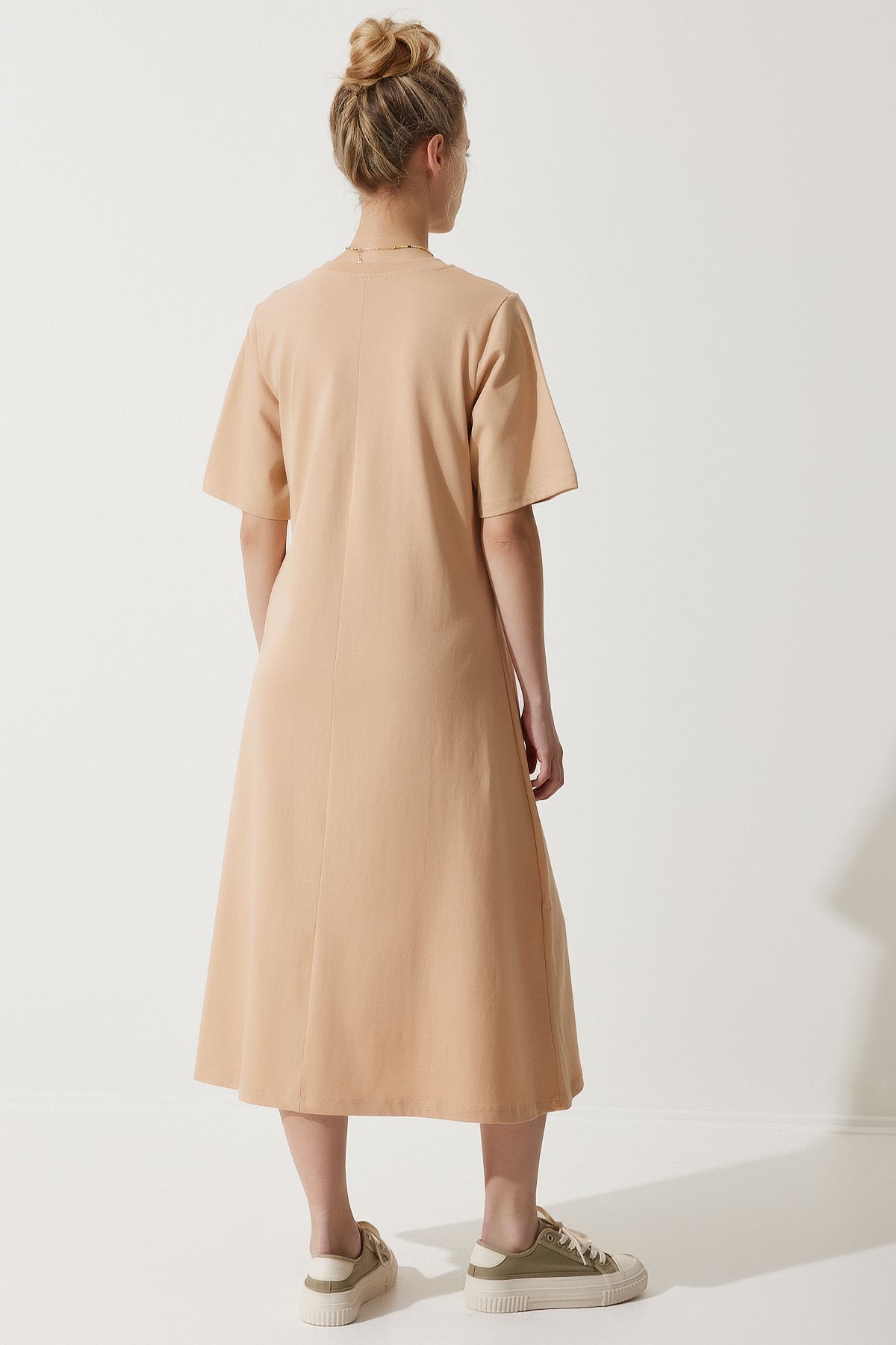 Female Biscuit Bicycle Collar Plenty Comfortable Combed Dress BP00158