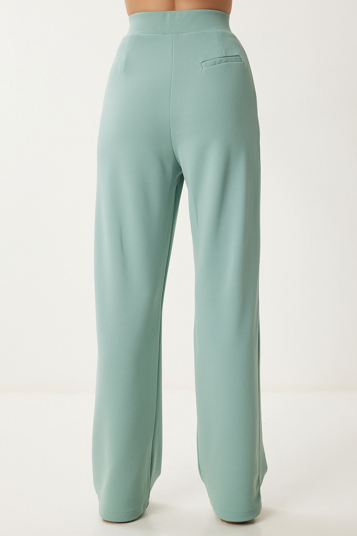 WOMEN'S WATER GREEN WAST WAST CAUTION CASHING WOOD Pants RV00150