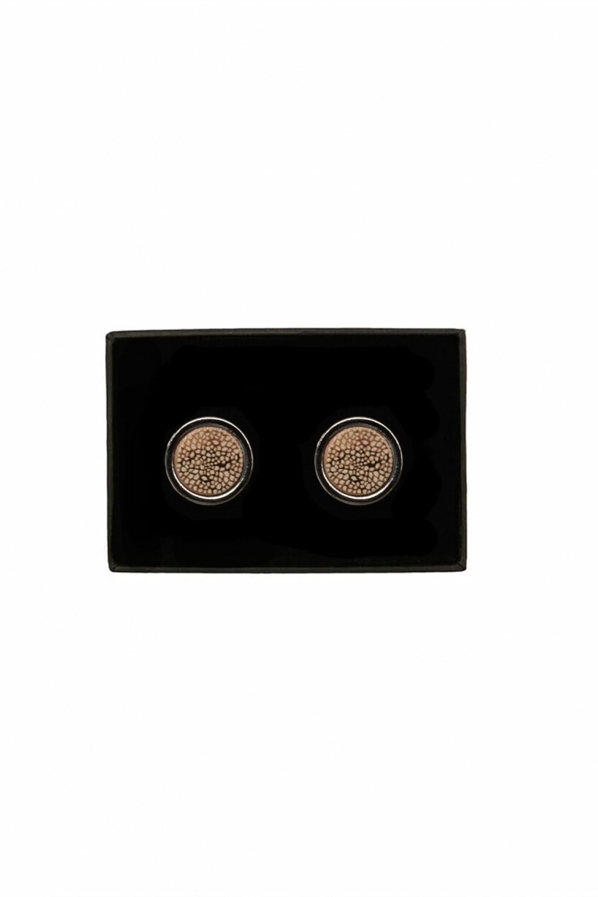 Men's Gray-Yellow Pattern Free Gray-Yally Classic Special Gift Boxed Cufflink