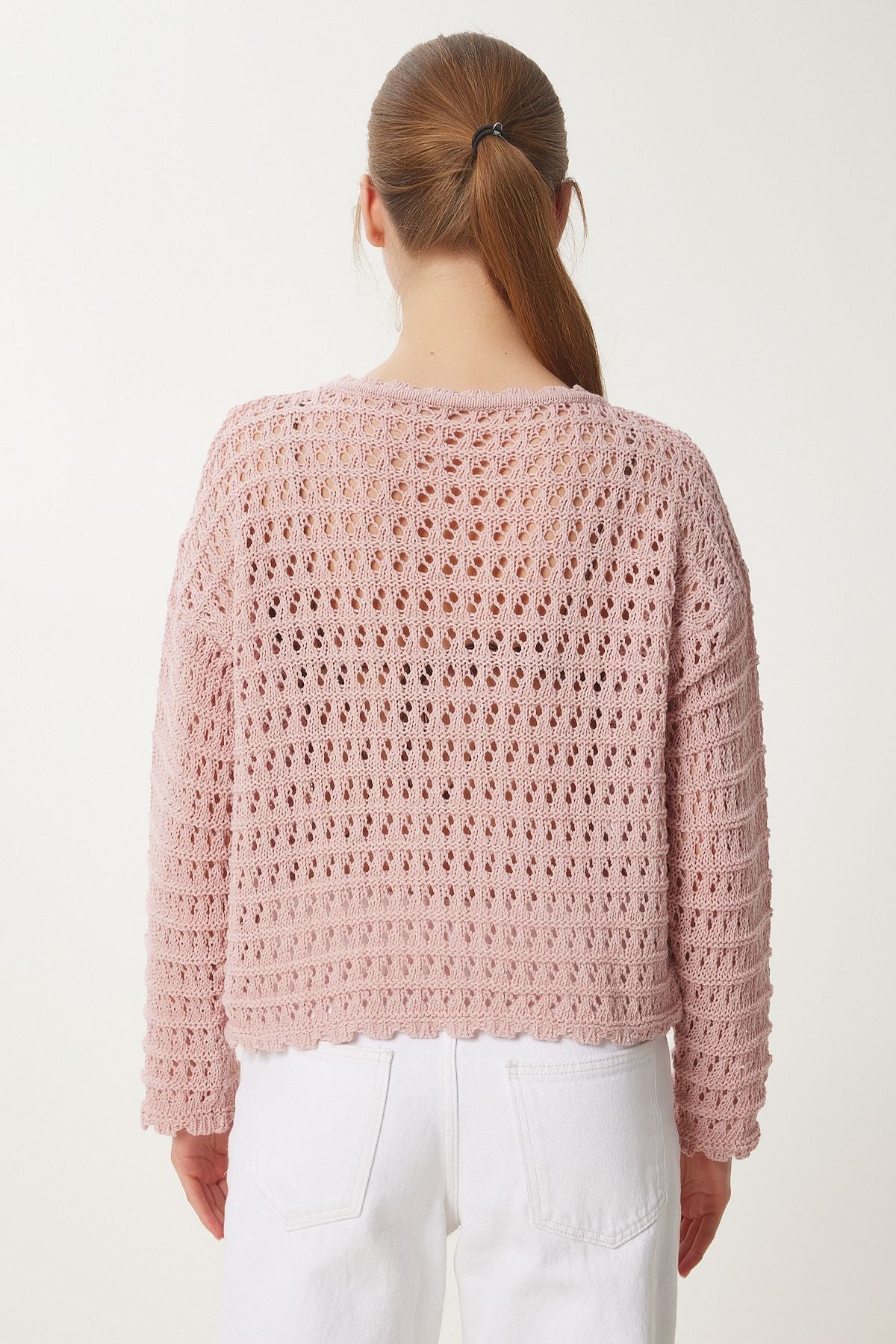 Woman Powder Katak Yaka Summer Offer Knitwear Kazakh MW00107