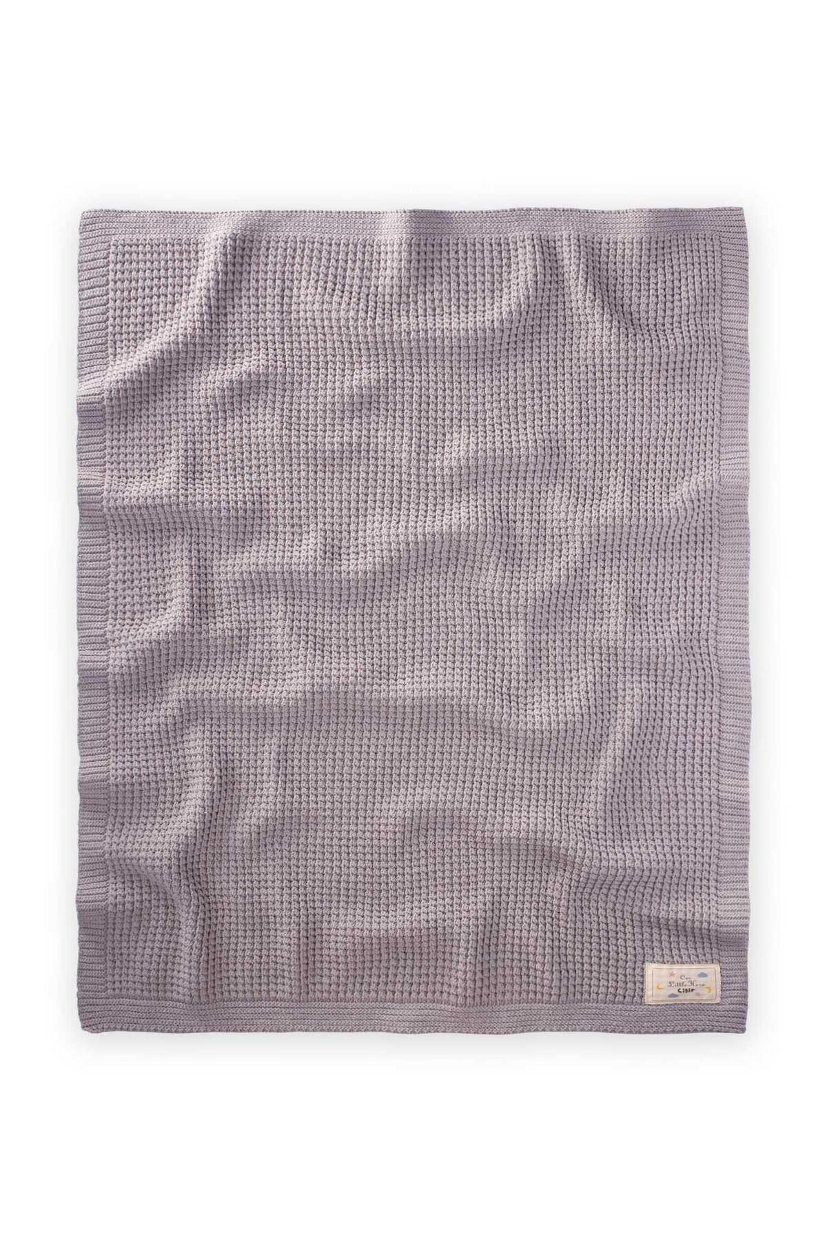 Thessaloniki knitwear blanket 80x100 (+/- 5 cm) a gray