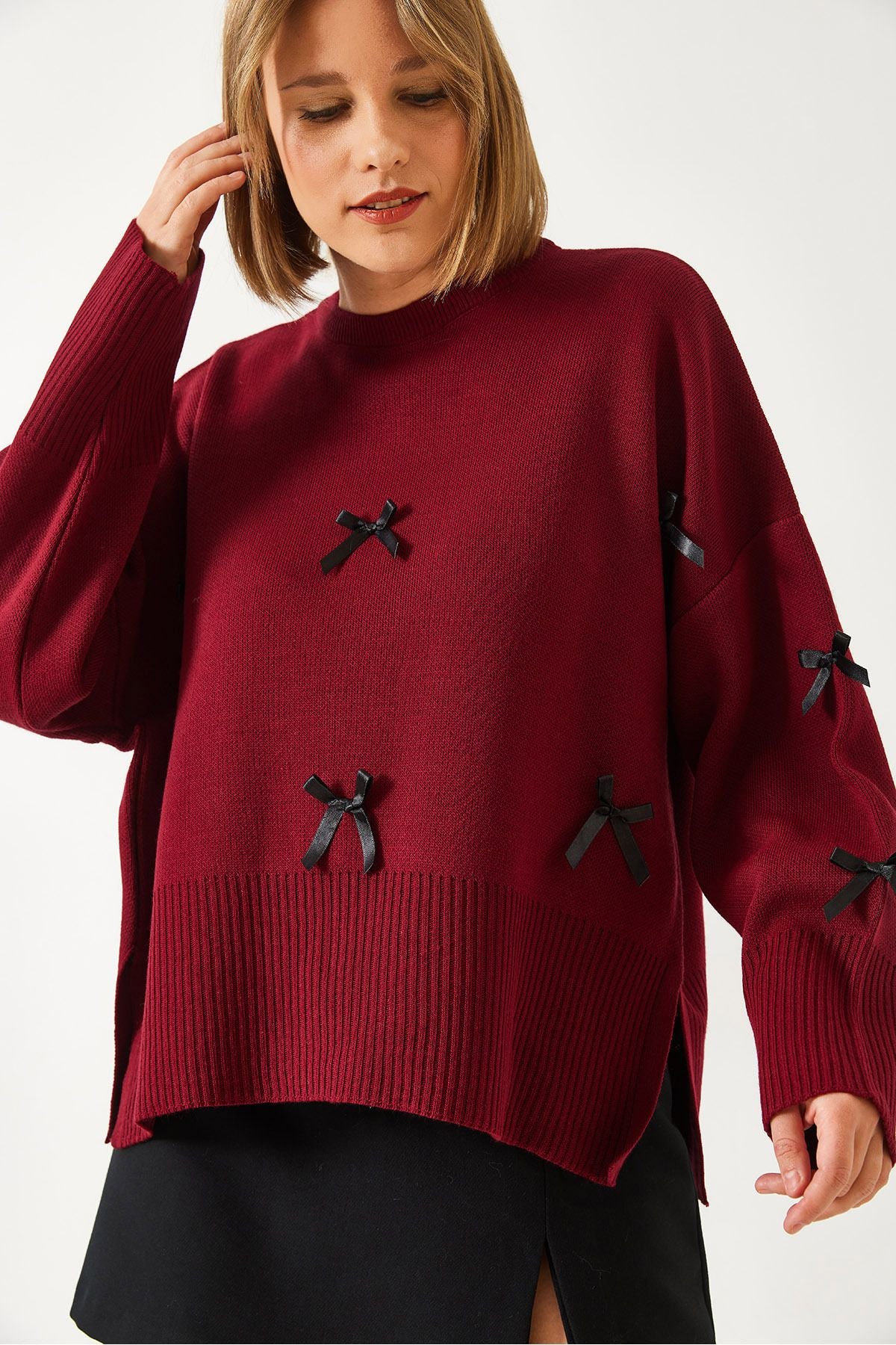 Women's Bow Detail Knitwear Sweater 60261085