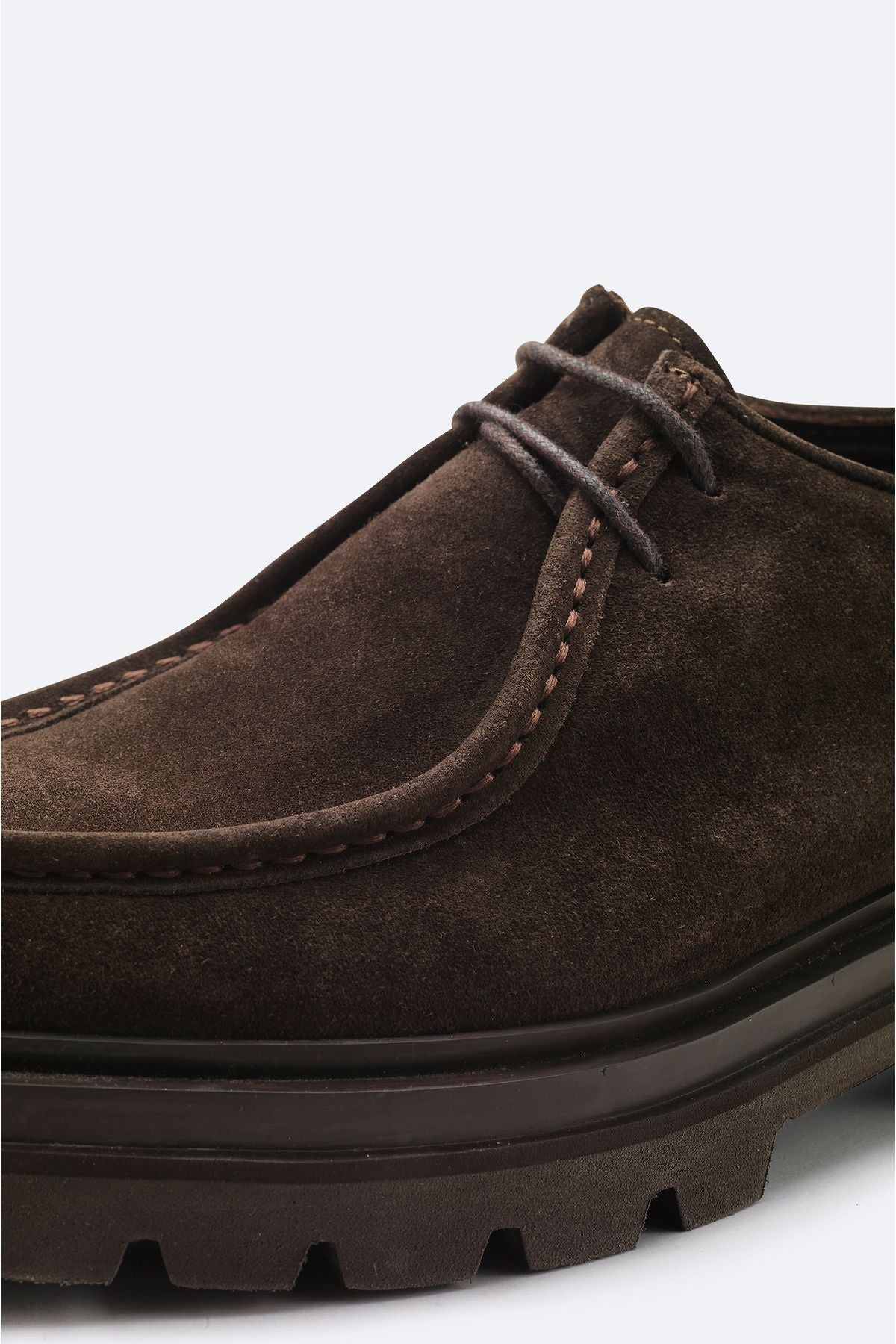 Men's Brown 100 %Süet Laccik Classic Shoes A42Y8007