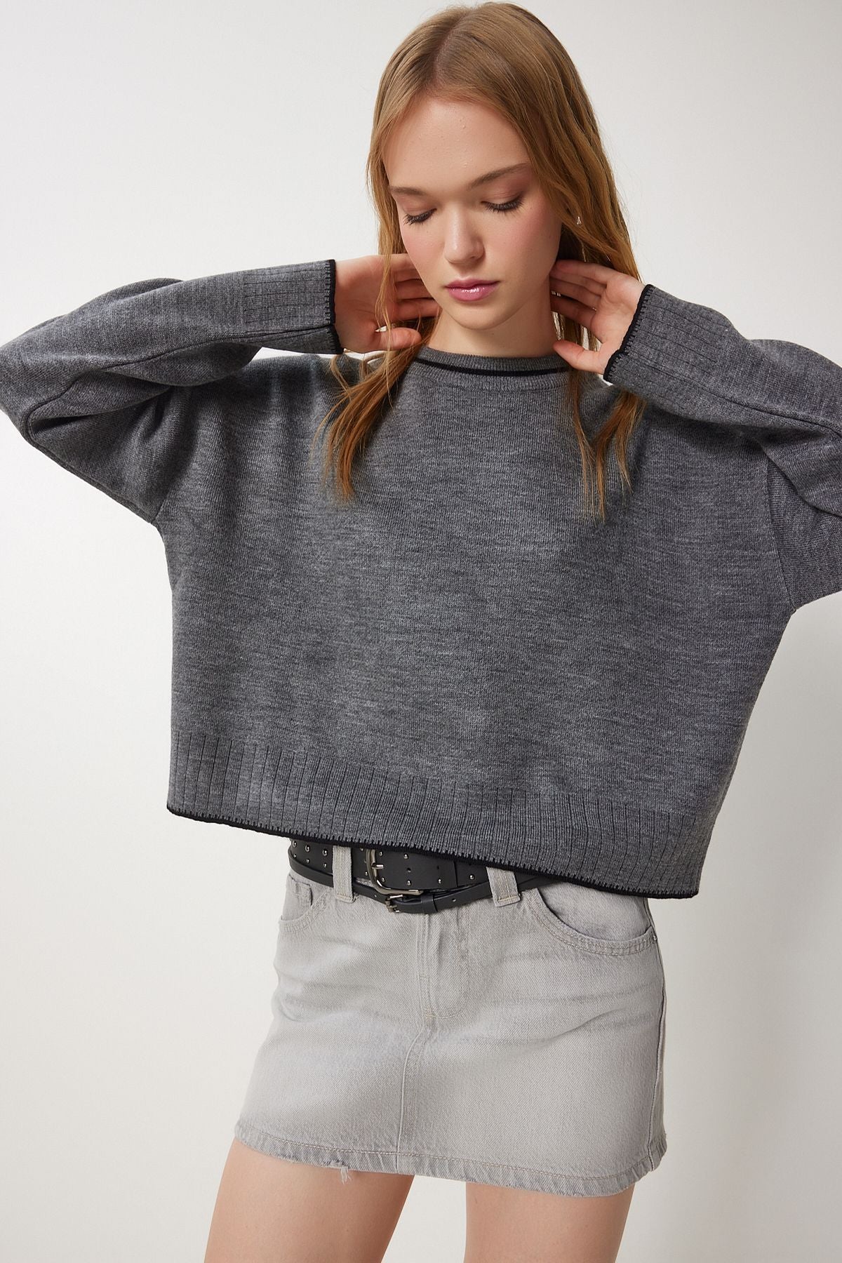 WOMEN'S ARRASİT BASIC KNIP Sweater PF00010