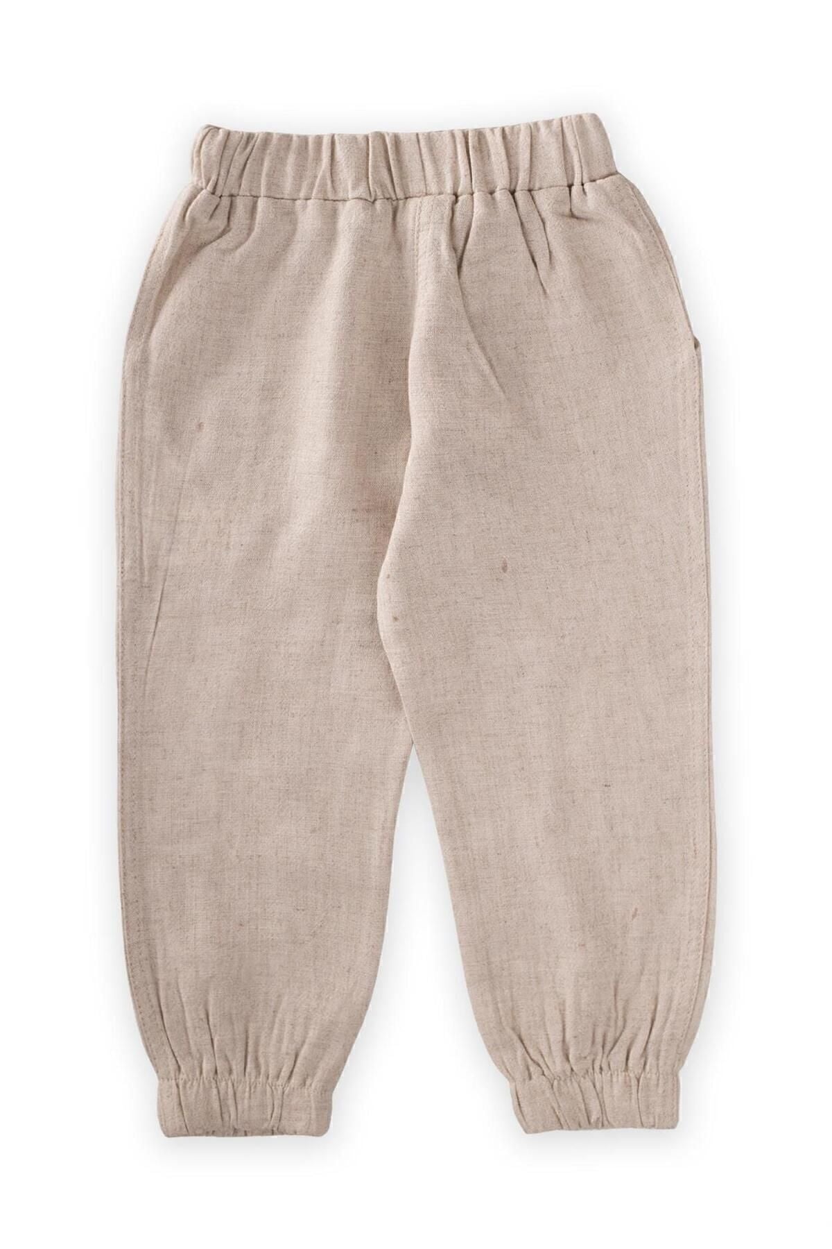 Sun linen pants 2-6 years of natural