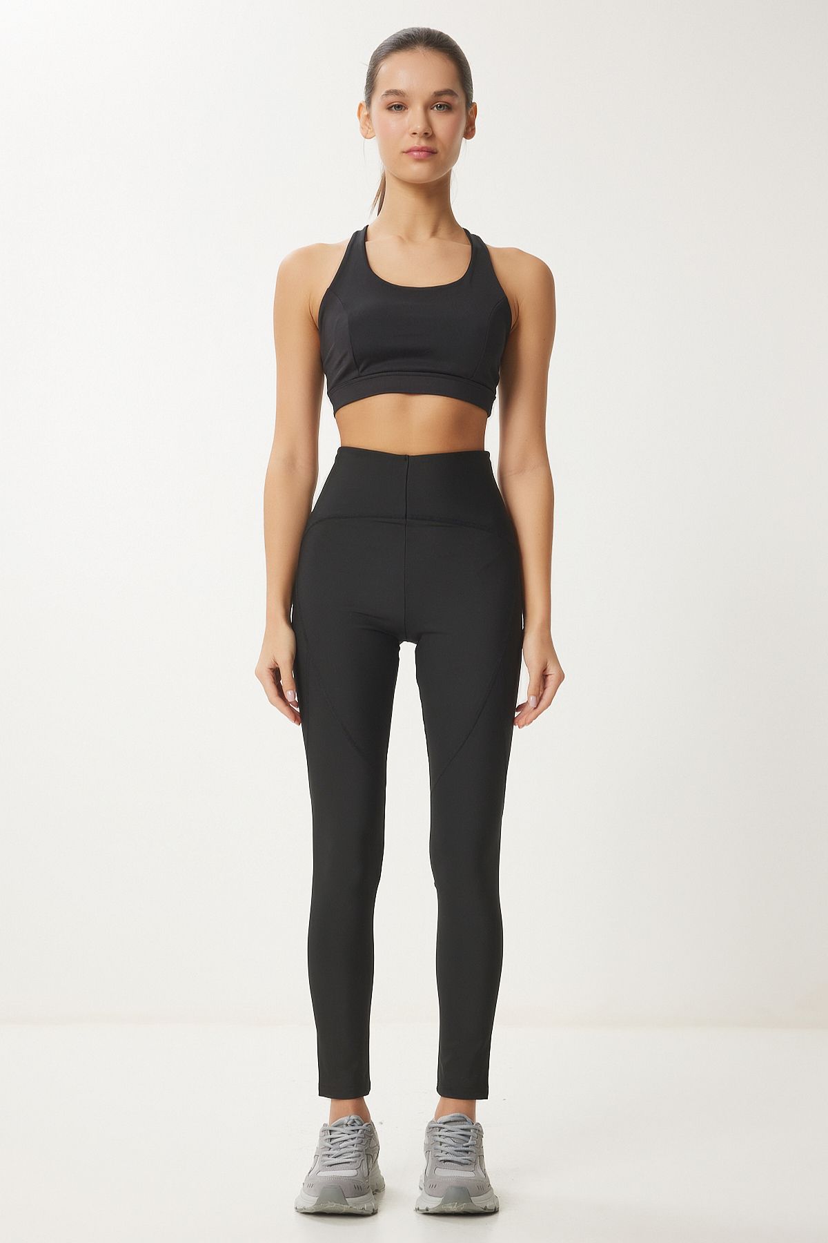 Women's Black Recovery Knitting Sports Tight VX00006