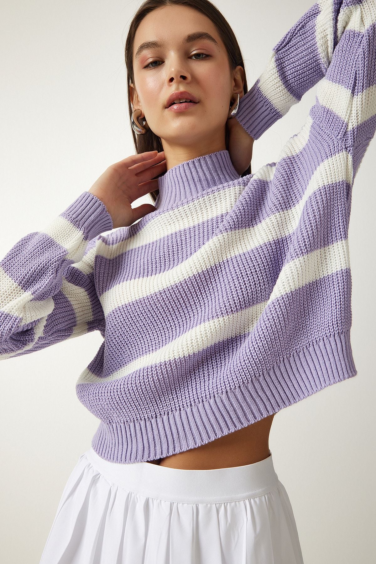WOMEN'S LILLA RED BOARD TRIKO Sweater Za00073