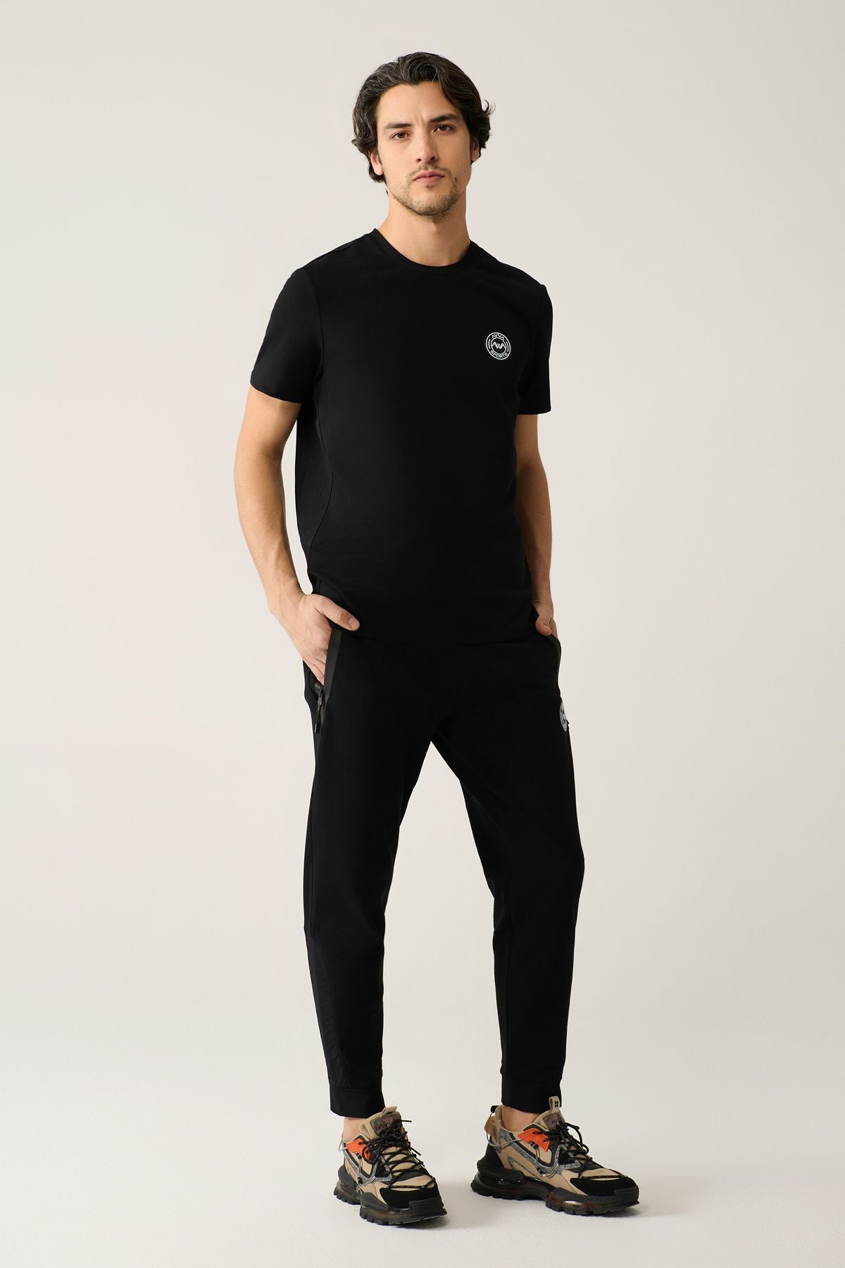 Men's Black Jarsse Fabric 2 IP Tracksuit Six A41y3416
