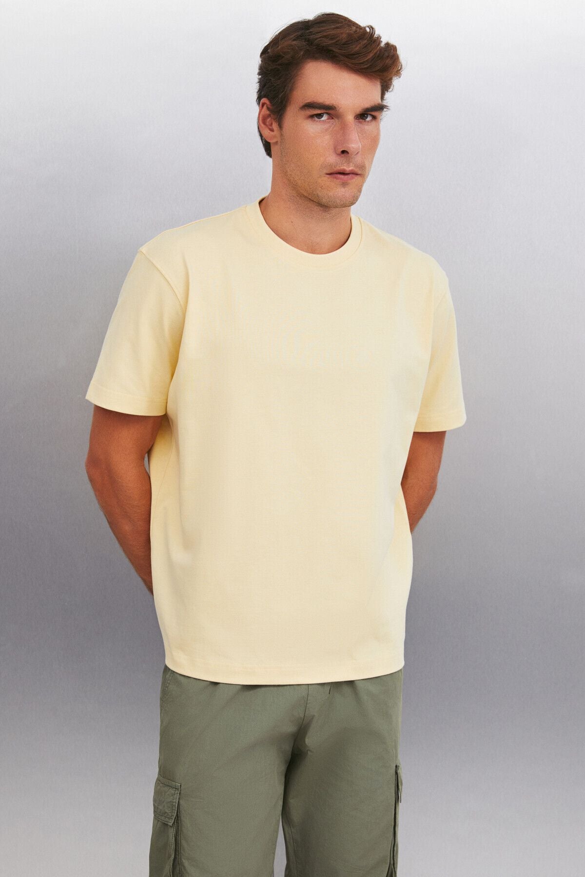 RICKY MEN'S Oversize Yellow T-shirt