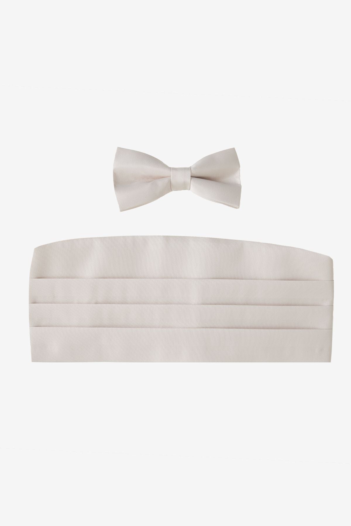 Men's beige bow tie