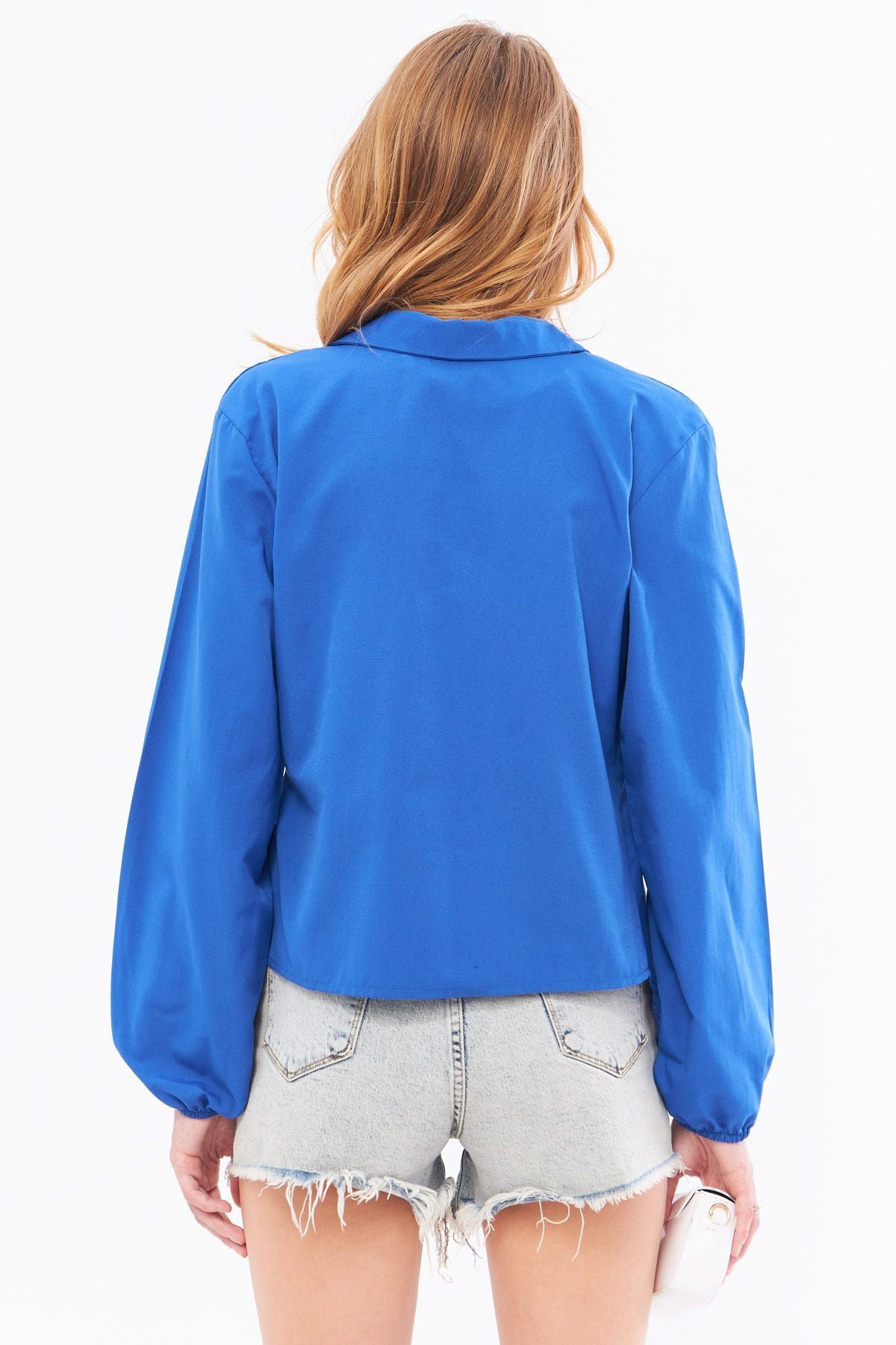 Female Saks Collar Cruve Blouse ARM-22Y024025