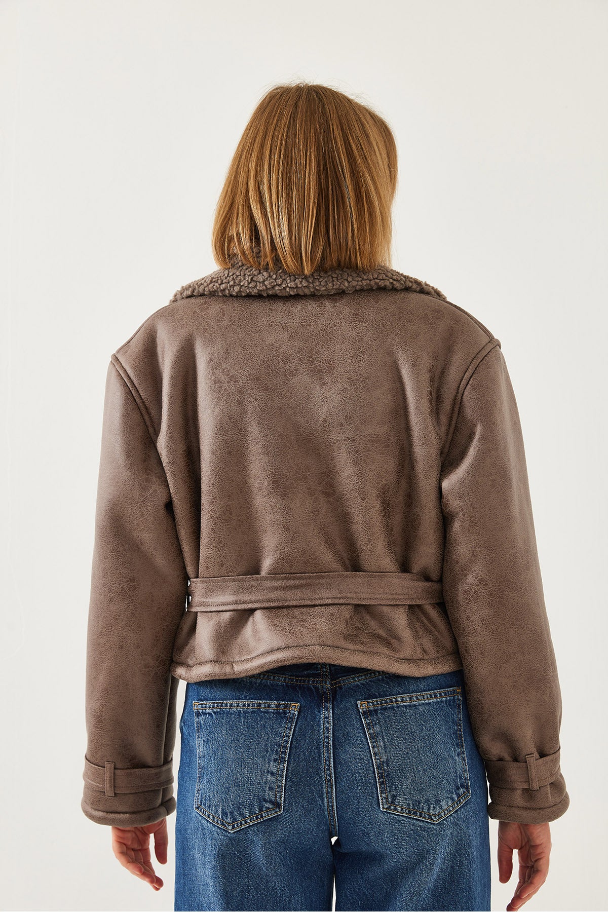 Women's Aller Detail Crop Laminated Coat 2612 60351246