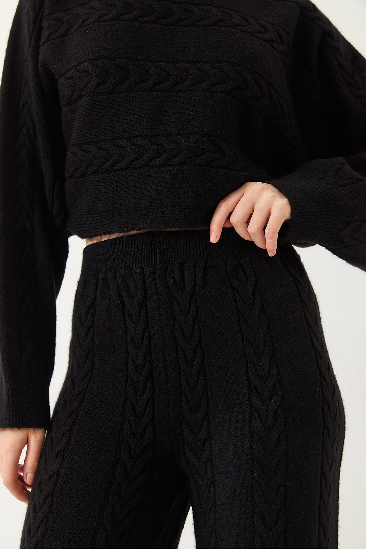 Women's Basic Knitwear Bottom Top Set 20247516