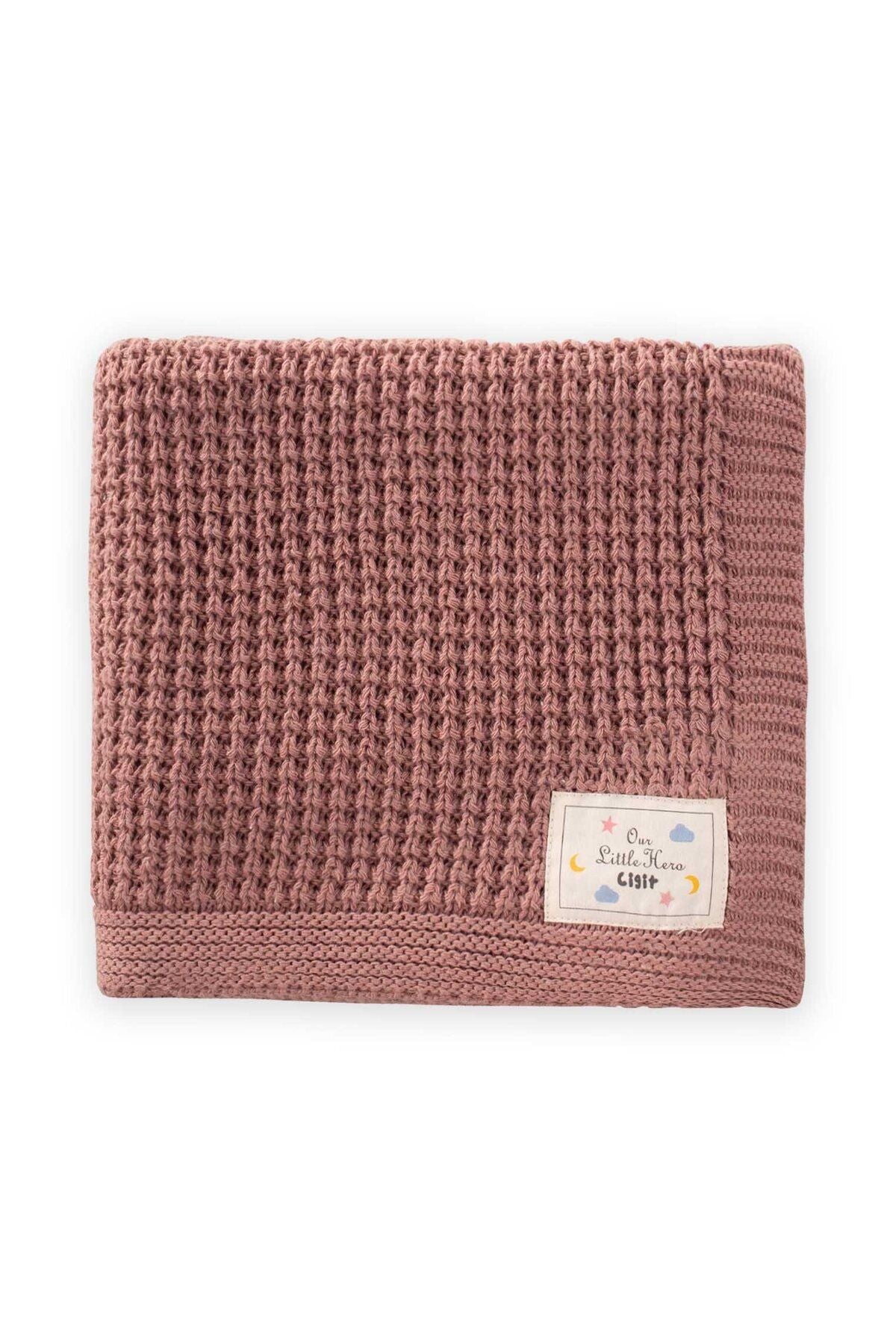 Thessaloniki knitwear blanket 80x100 (+/- 5 cm) rose dry