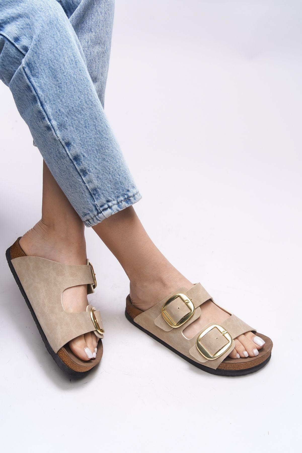 VYLSULA WOMEN'S DOUBLE BUYPALI Slipper 0012602 beige