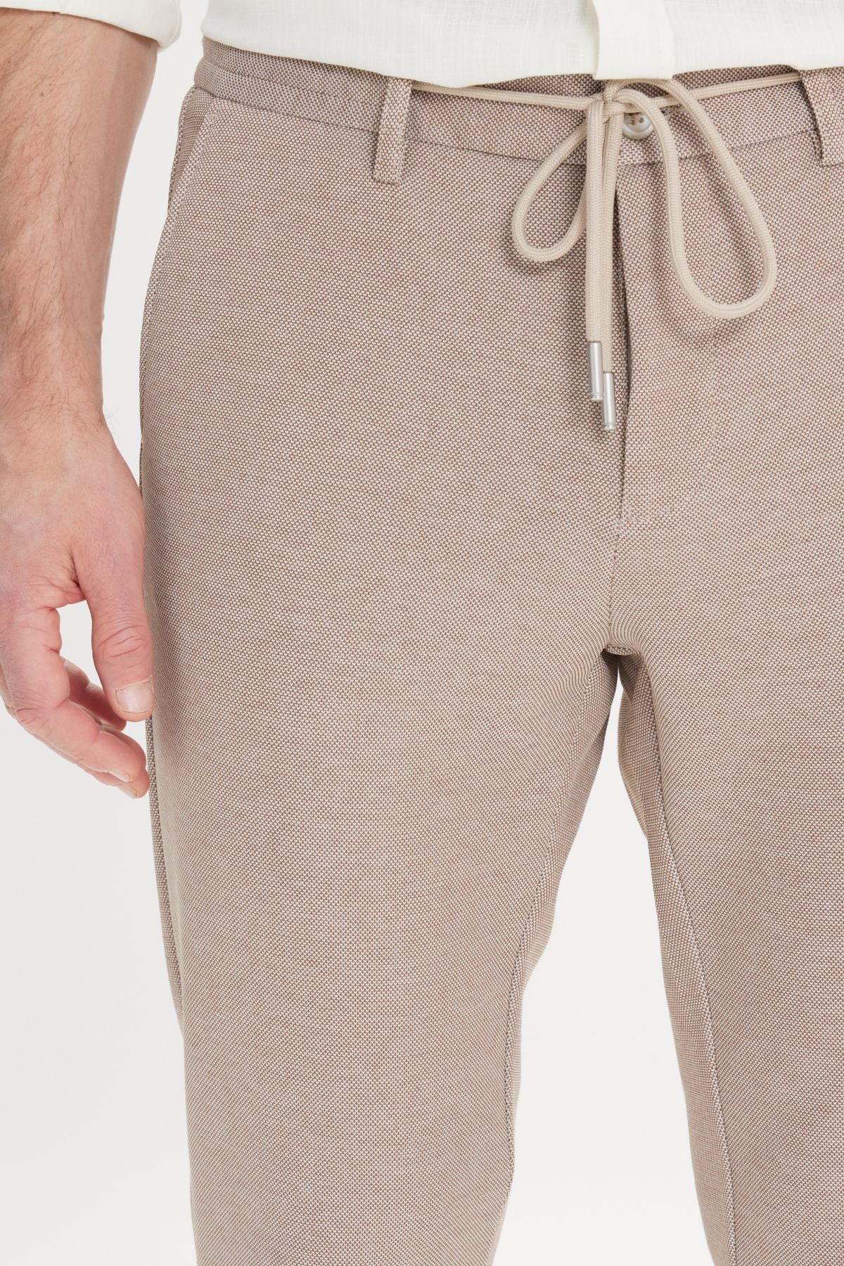 Men's mink comfort fit comfortable cutting side pocket patterned waist waist pants