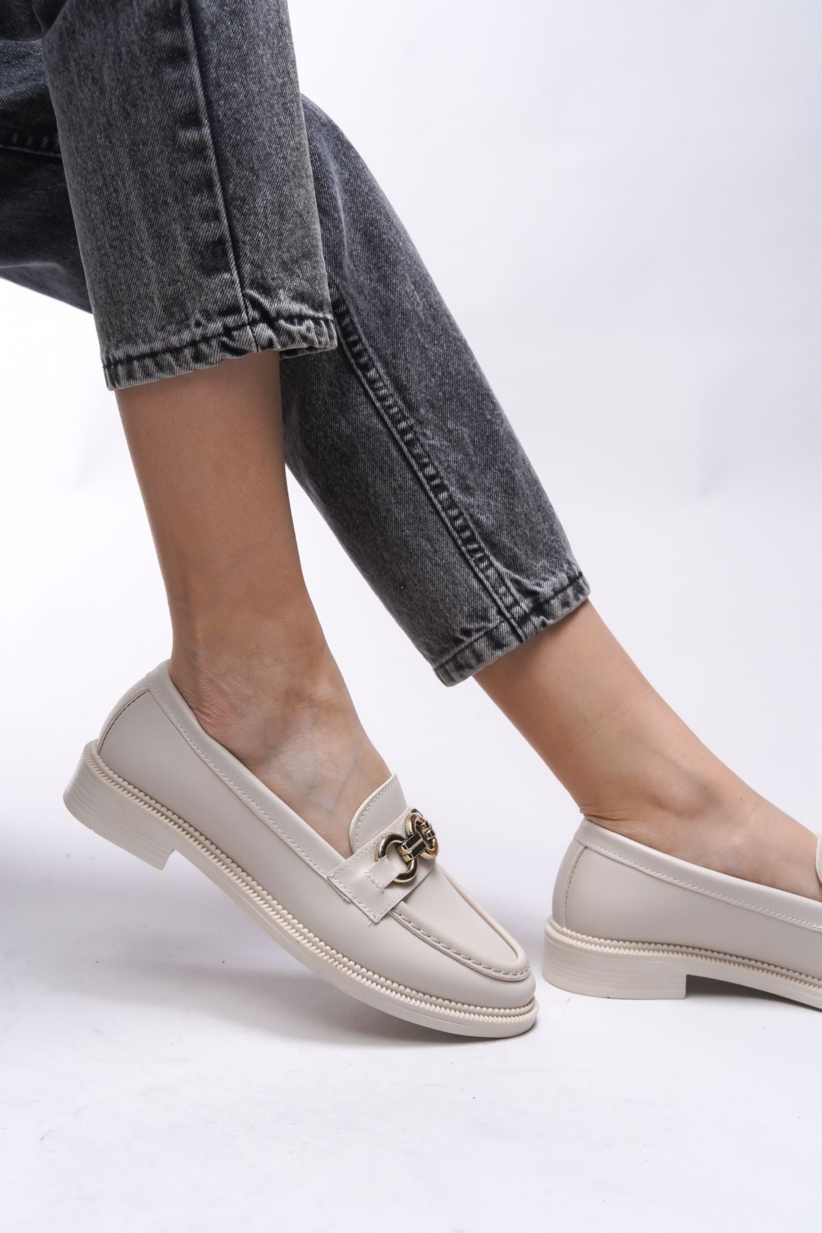 Johatalia Woman Loafer 0012525 Beige Skin