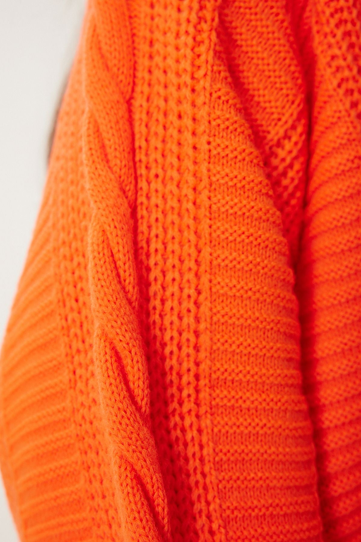 Female Oranj Bubble Balloon Sleeve shabby knitwear cardigan MX00176